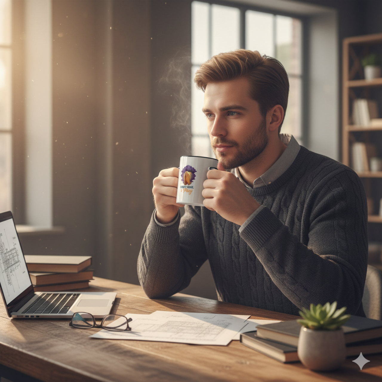 Inspirational Accent Coffee Mug - "I Don't Panic. I Pray" - 11 oz & 15 oz product thumbnail image Inspirational Accent Coffee Mug - "I Don't Panic. I Pray" - 11 oz & 15 oz product thumbnail image