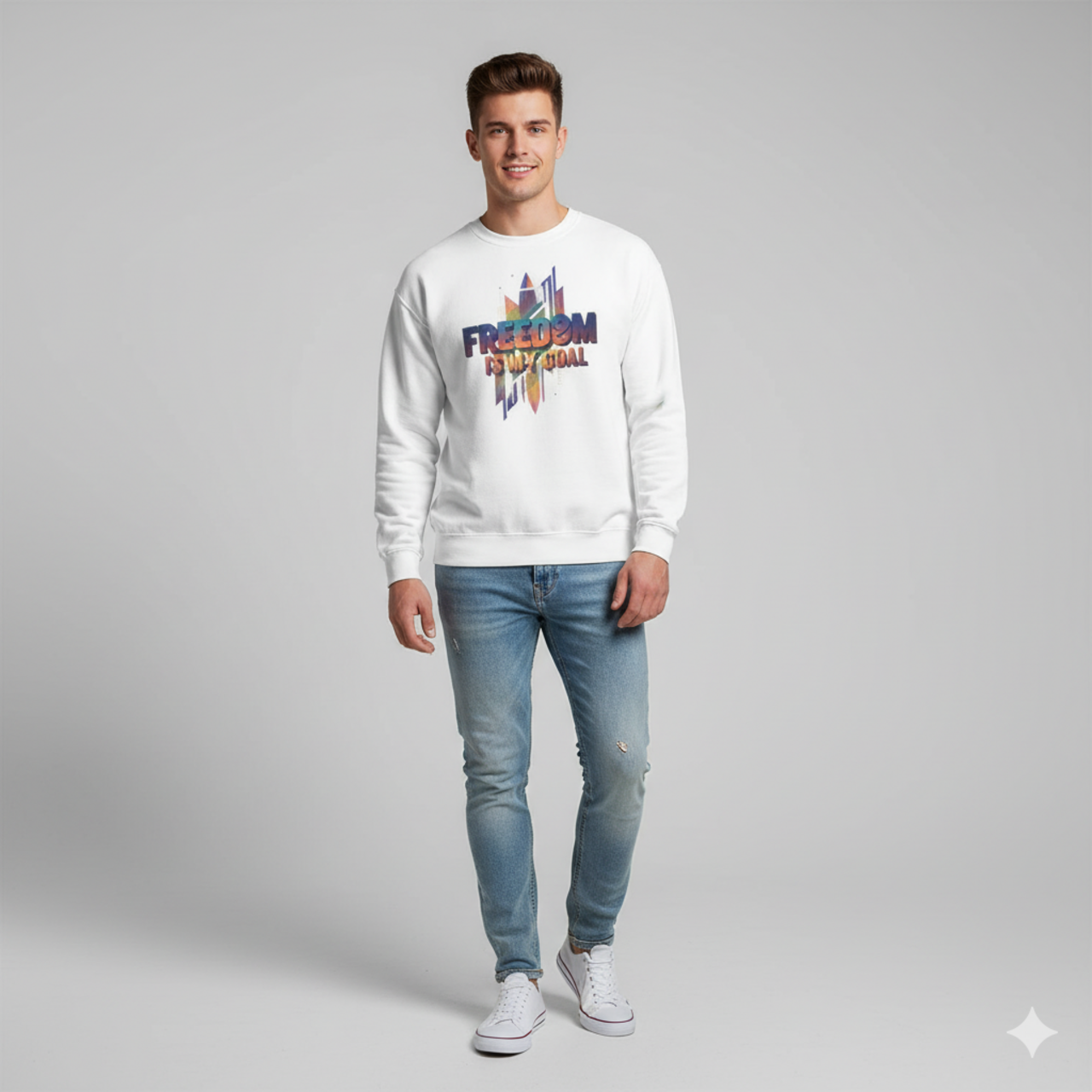 Freedom Is My Goal Crewneck Sweatshirt product thumbnail image Freedom Is My Goal Crewneck Sweatshirt product thumbnail image