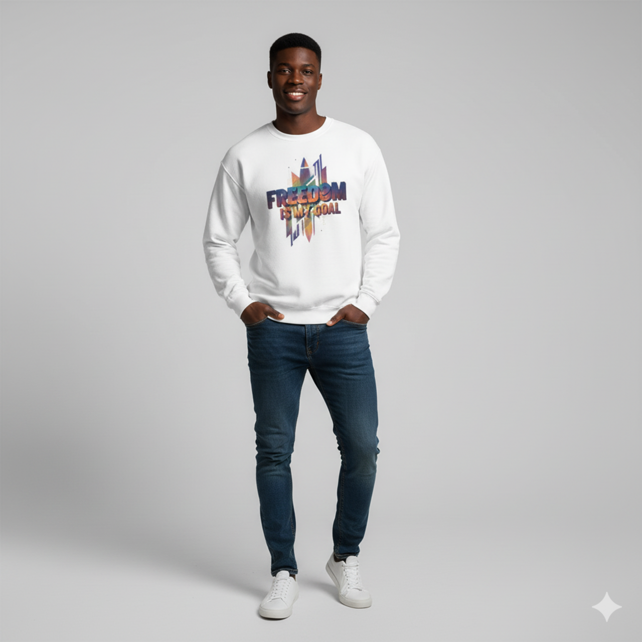 Freedom Is My Goal Crewneck Sweatshirt product thumbnail image Freedom Is My Goal Crewneck Sweatshirt product thumbnail image