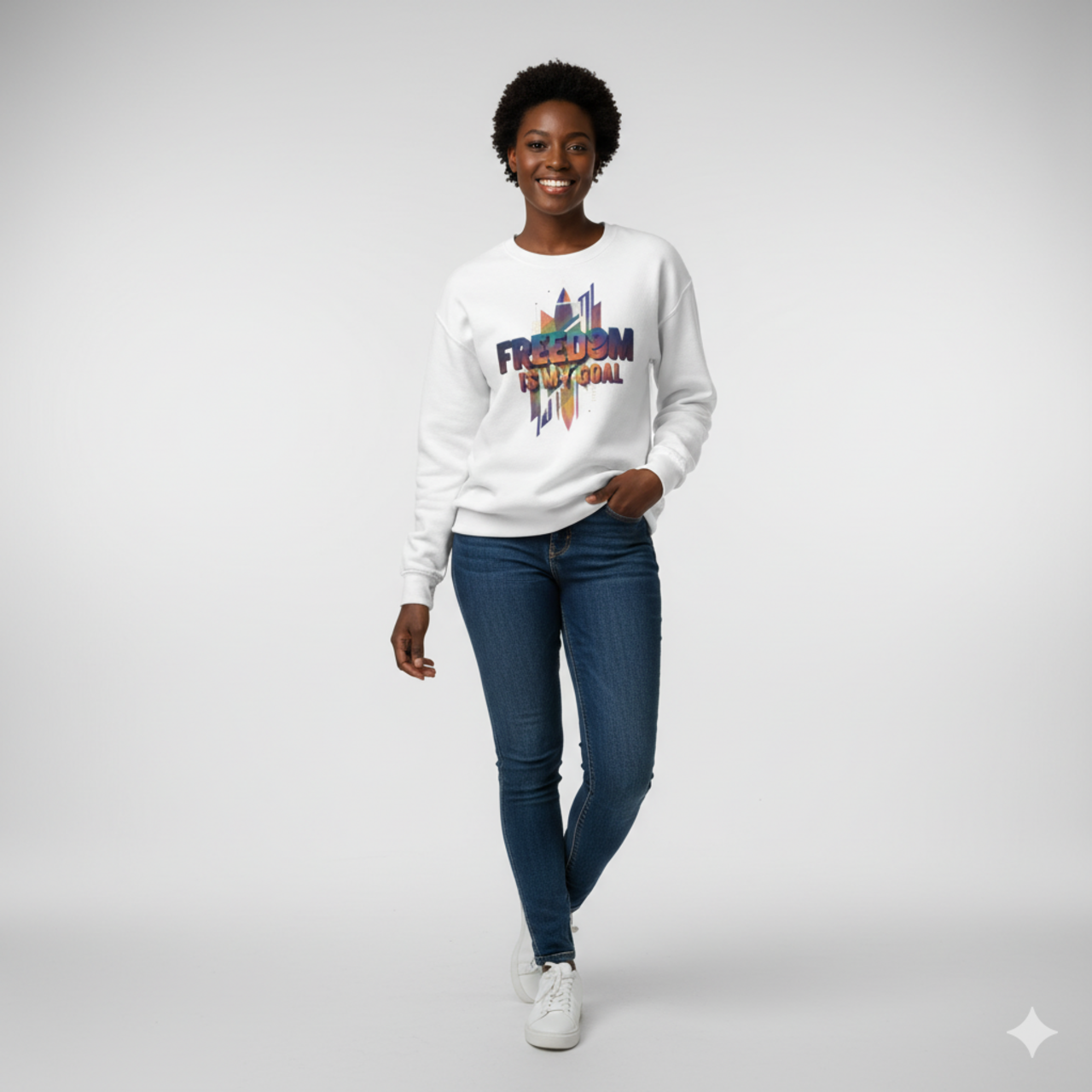Freedom Is My Goal Crewneck Sweatshirt product thumbnail image Freedom Is My Goal Crewneck Sweatshirt product thumbnail image