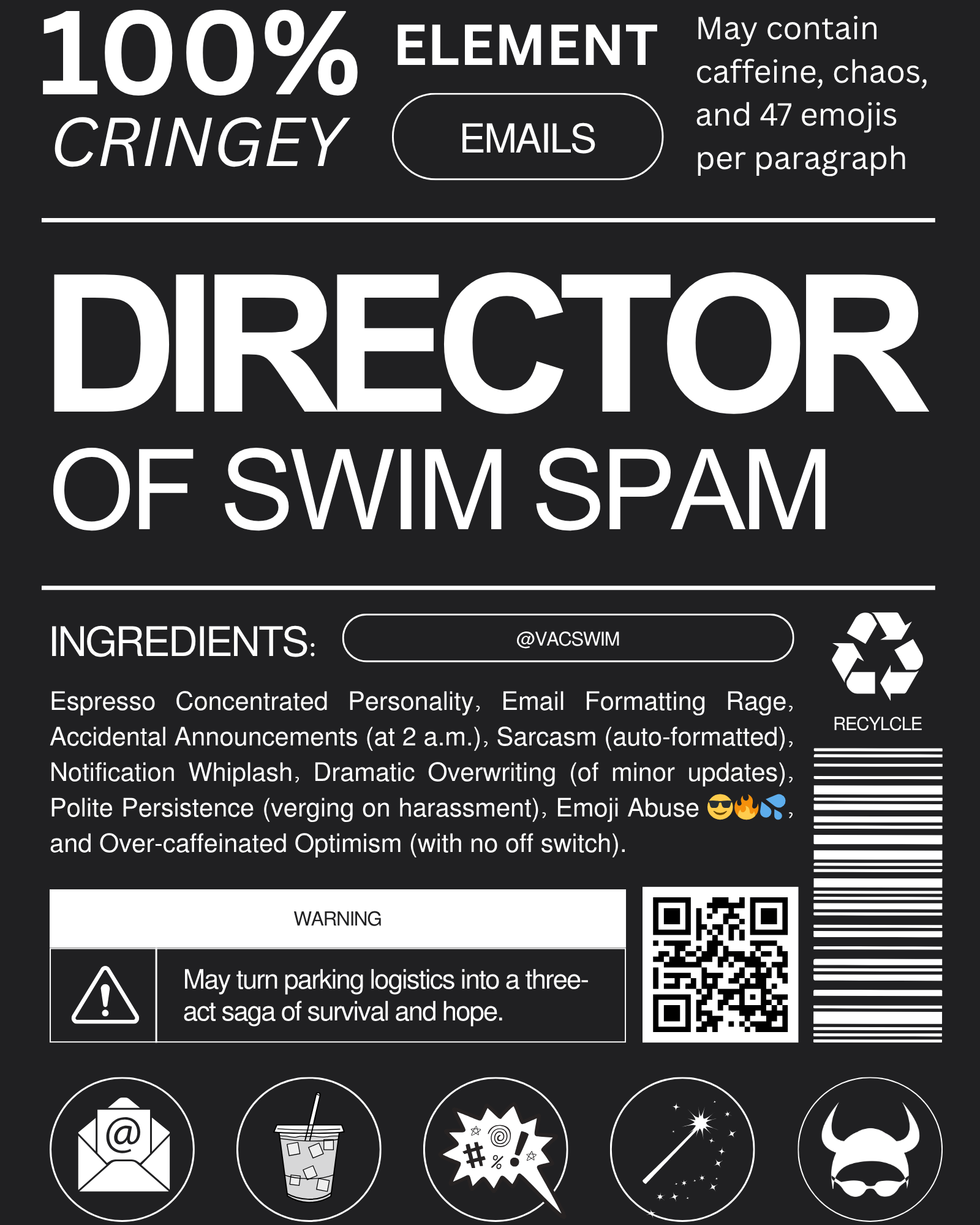 Director of Swim Spam Ingredients - Unisex Tee Director of Swim Spam Ingredients - Unisex Tee
