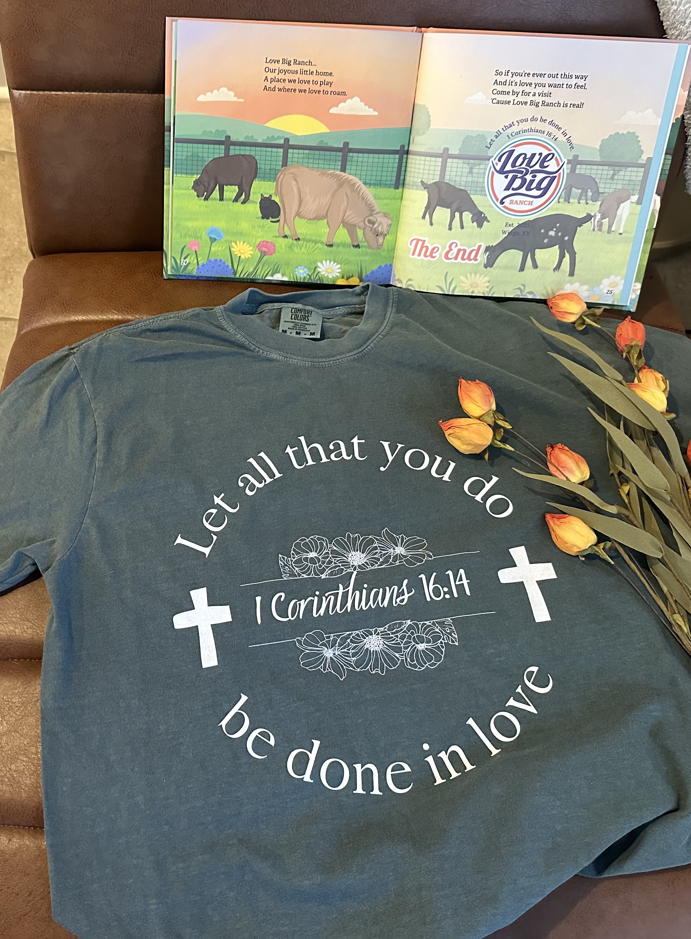 Unisex Garment-Dyed T-shirt, Comfort Colors, Bible verse, love product thumbnail image Unisex Garment-Dyed T-shirt, Comfort Colors, Bible verse, love product thumbnail image