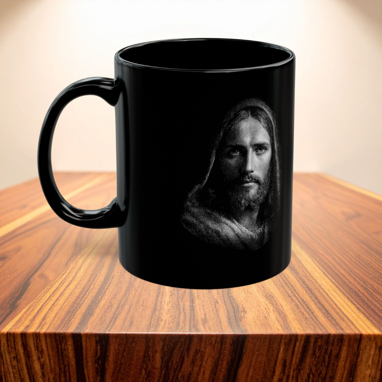 Christian Coffee Mug — "I Can Do All Things Through Christ" Inspirational Black Mug (11oz/15oz) product thumbnail image Christian Coffee Mug — "I Can Do All Things Through Christ" Inspirational Black Mug (11oz/15oz) product thumbnail image