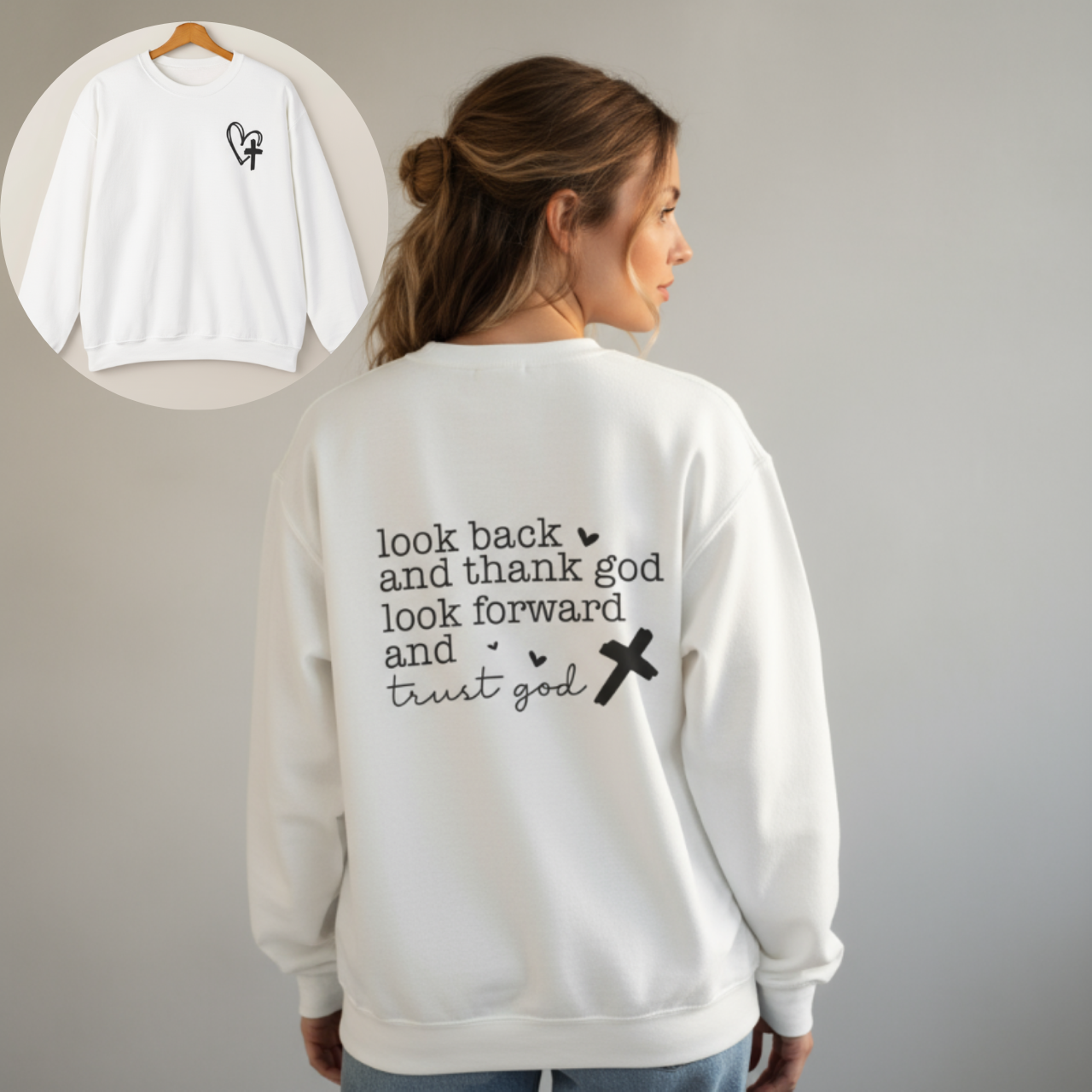 Trust God sweatshirt product thumbnail image Trust God sweatshirt product thumbnail image