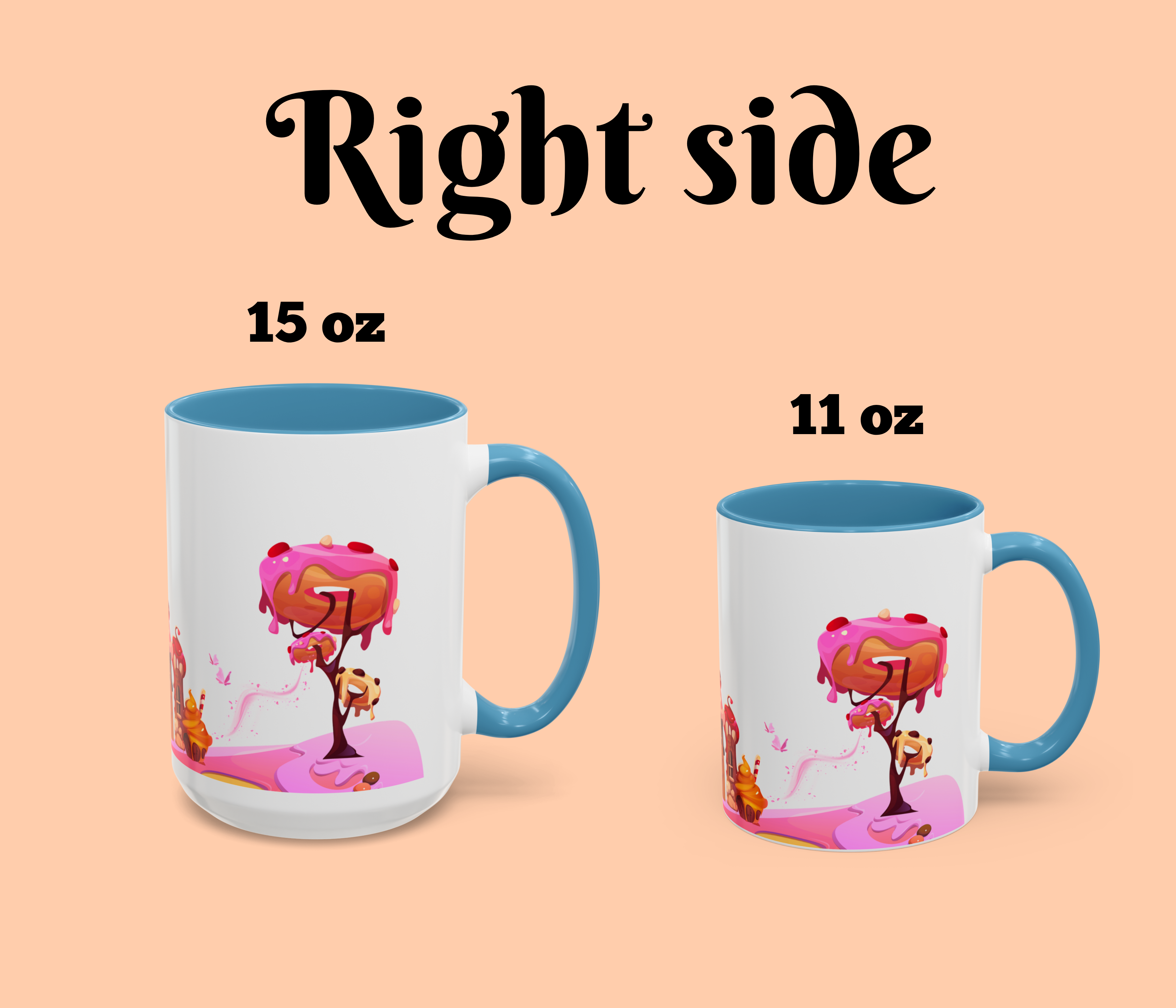 Sweet Treats Accent Coffee Mug - Colorful Dessert Design (11, 15oz) product thumbnail image