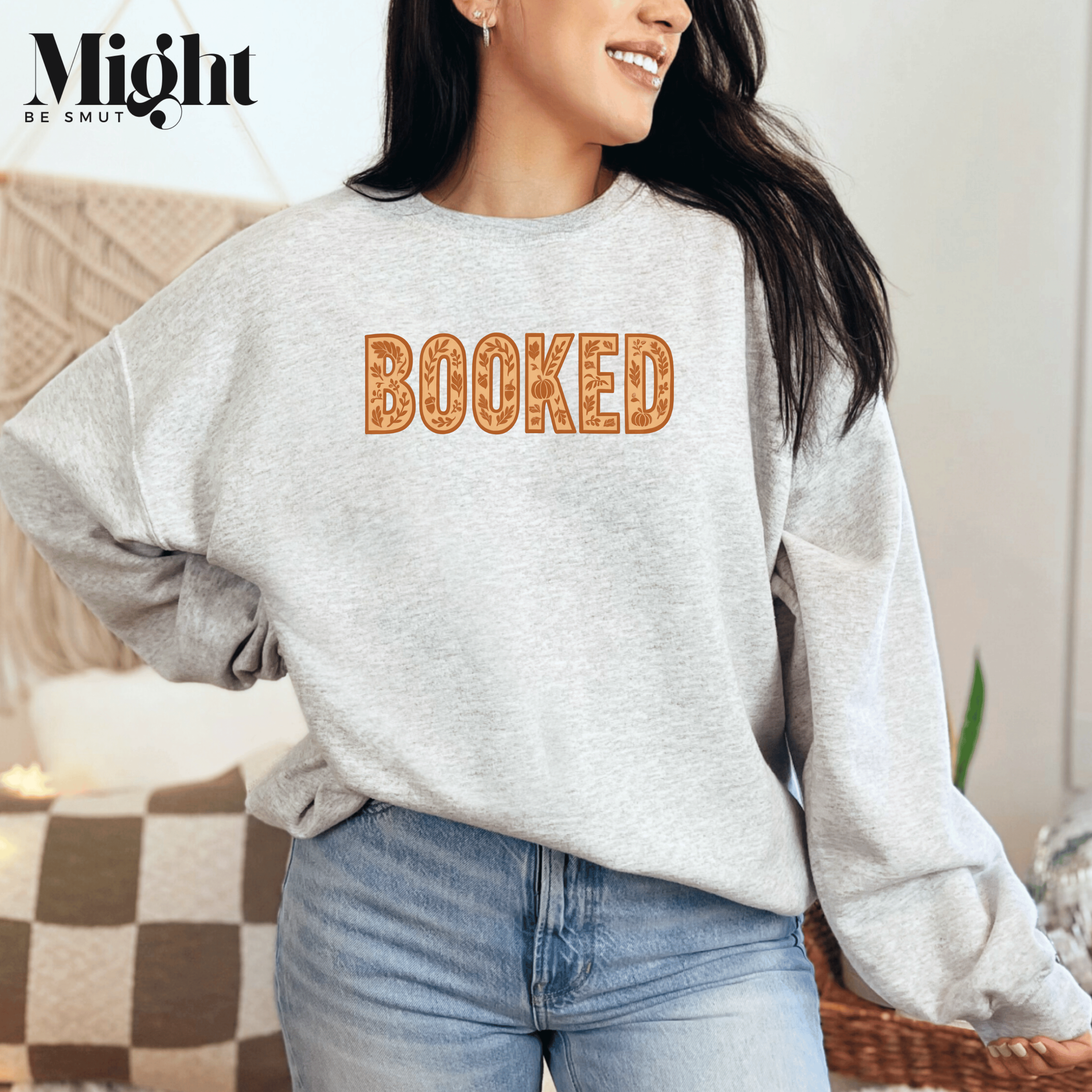 Booked Fall Crewneck Sweatshirt product thumbnail image Booked Fall Crewneck Sweatshirt product thumbnail image