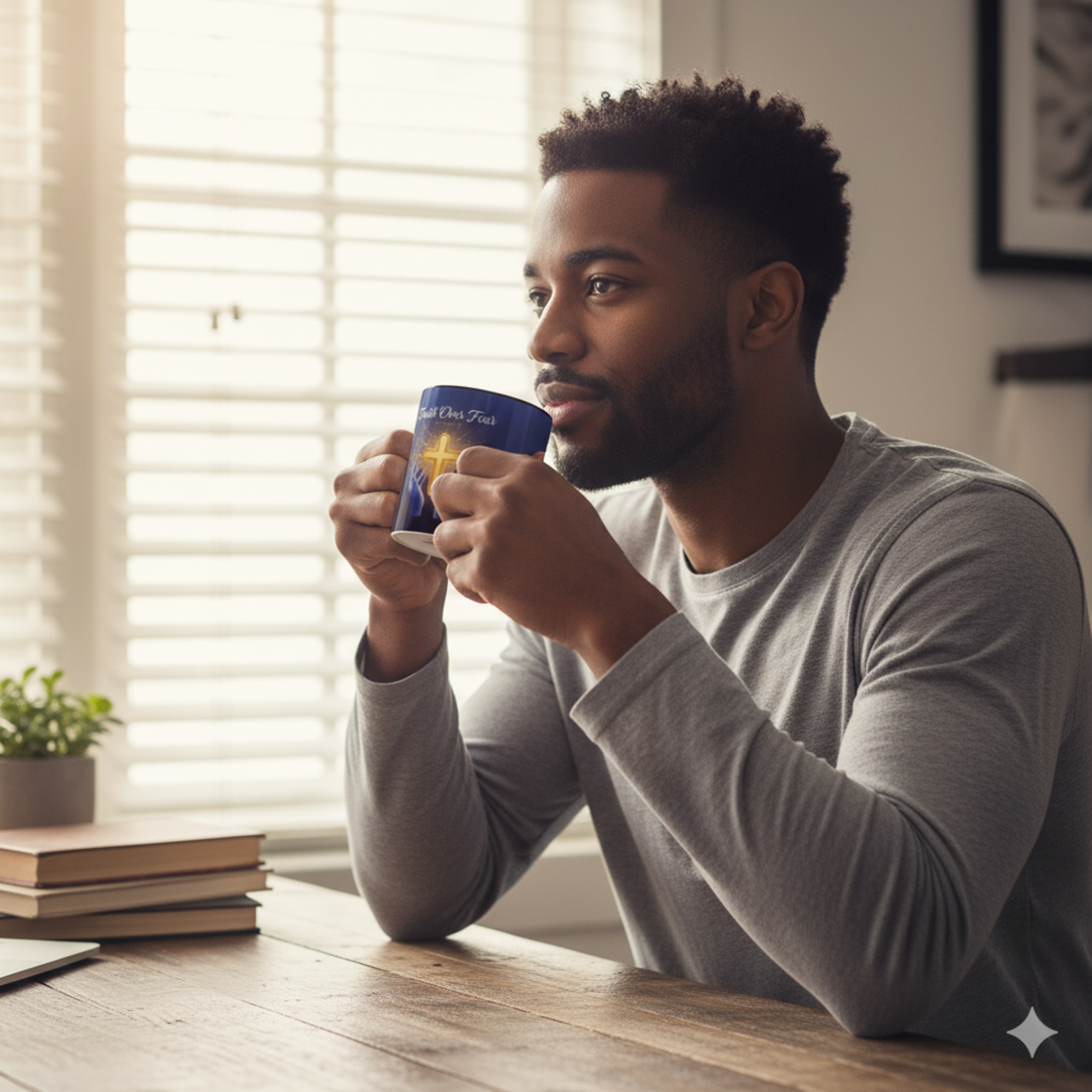 Faith Over Fear Coffee Mug — Inspirational Christian Cross Mug (2 Timothy 1:7) product thumbnail image Faith Over Fear Coffee Mug — Inspirational Christian Cross Mug (2 Timothy 1:7) product thumbnail image