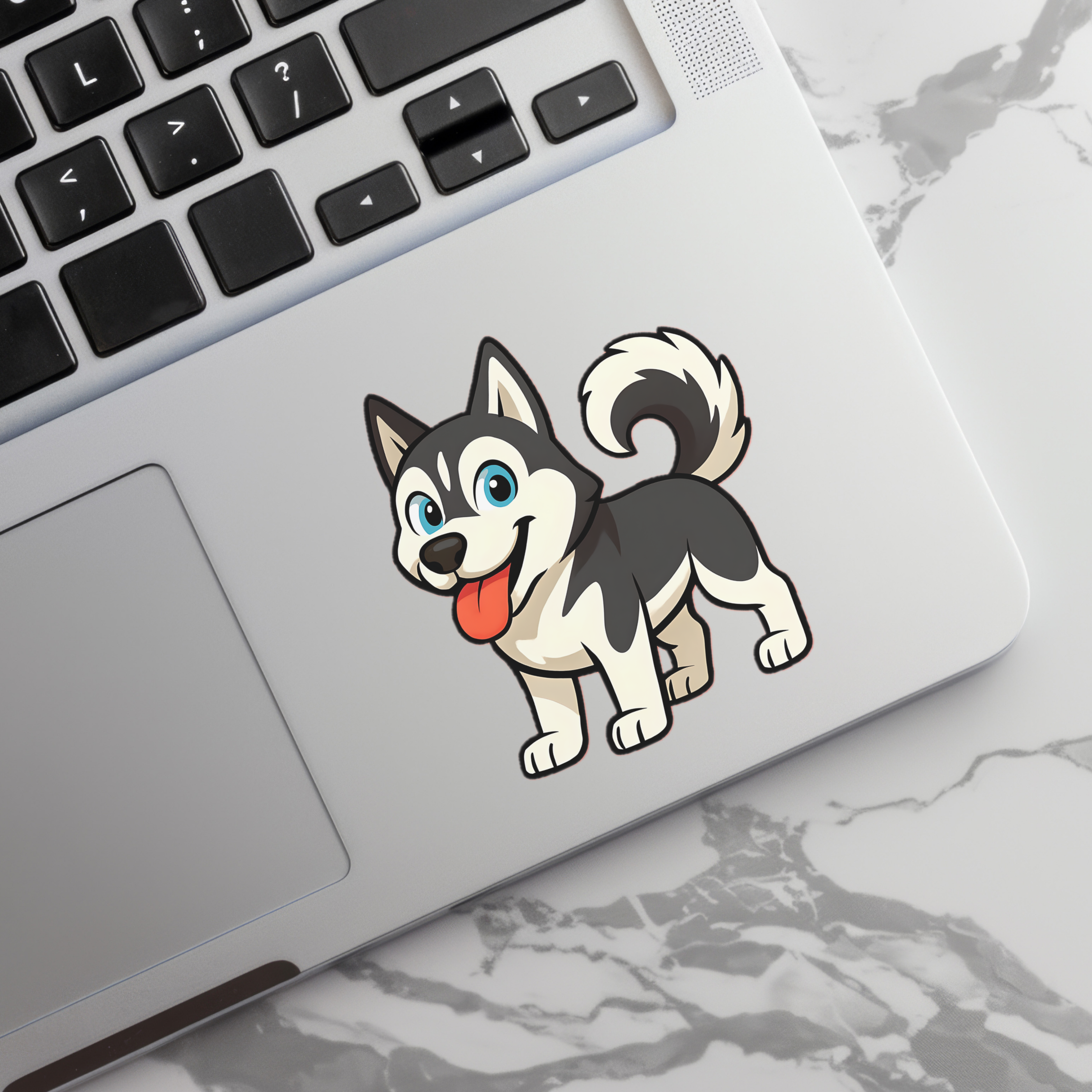Cute Husky Cartoon Sticker product thumbnail image Cute Husky Cartoon Sticker product thumbnail image