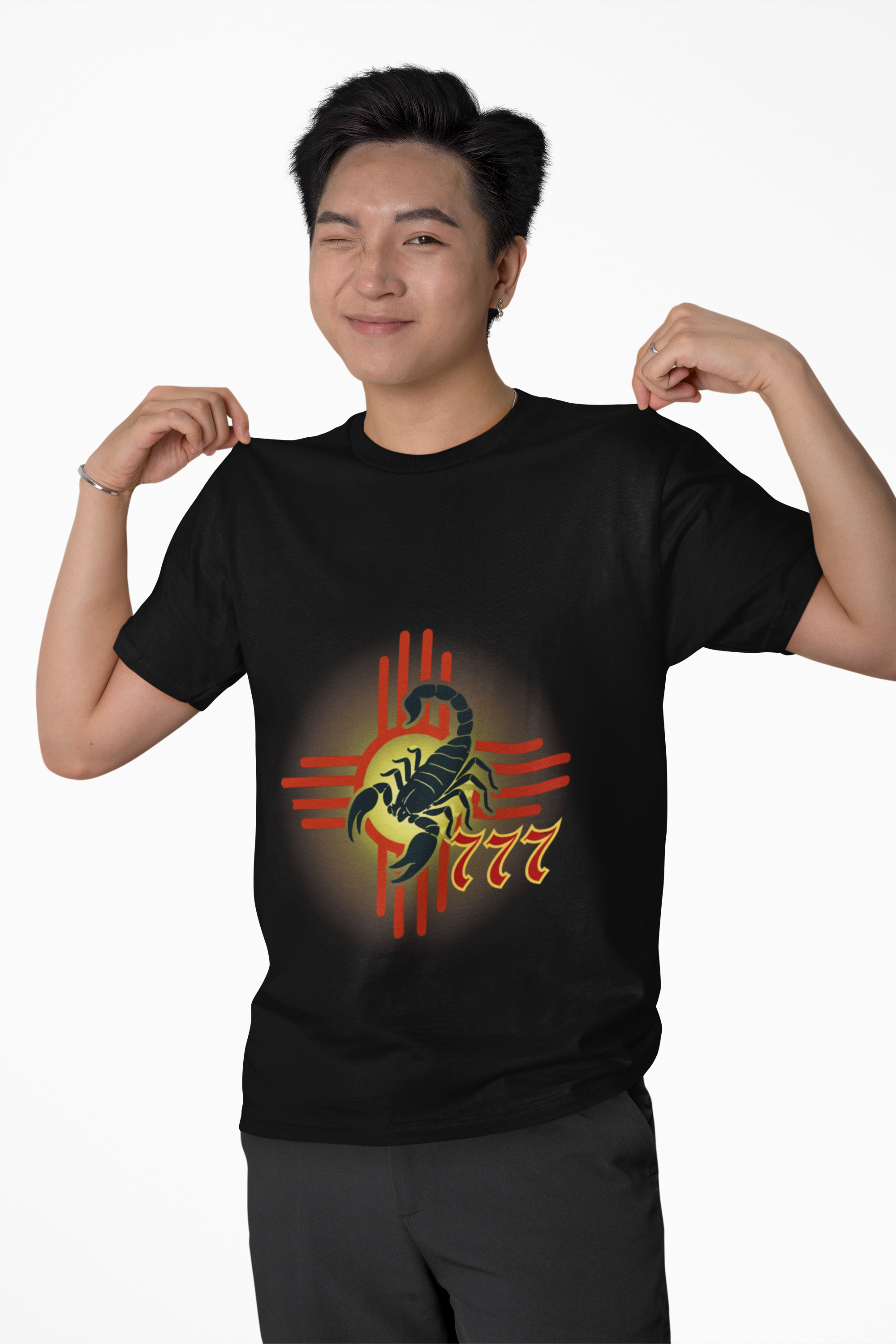 SAMPLE DESIGN~Warning: Scorpion Energy Unleashed – The Scorpio777 T-Shirt That Bites Back - Scorpion Zia Tee product thumbnail image SAMPLE DESIGN~Warning: Scorpion Energy Unleashed – The Scorpio777 T-Shirt That Bites Back - Scorpion Zia Tee product thumbnail image