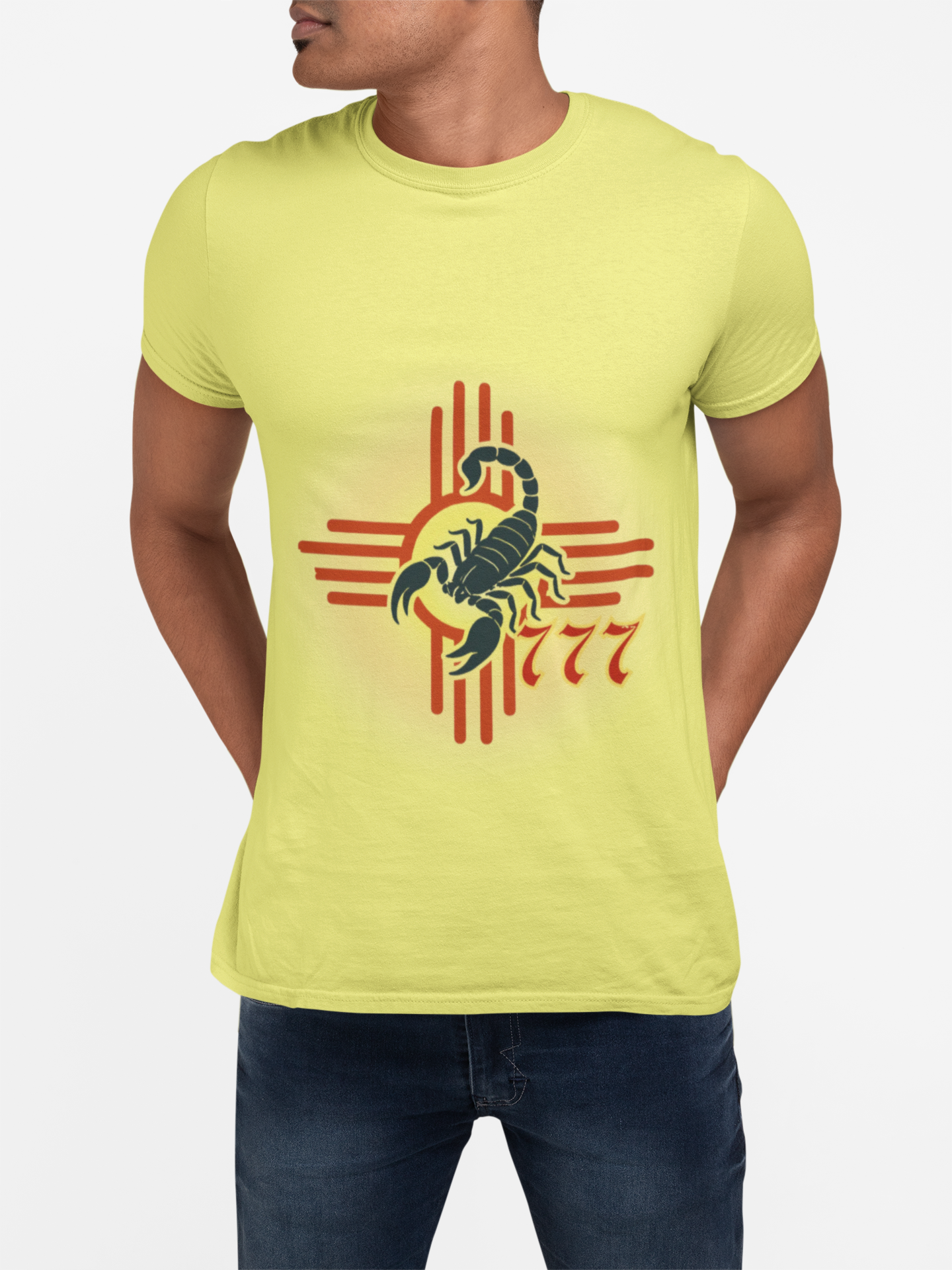 SAMPLE DESIGN~Warning: Scorpion Energy Unleashed – The Scorpio777 T-Shirt That Bites Back - Scorpion Zia Tee product thumbnail image