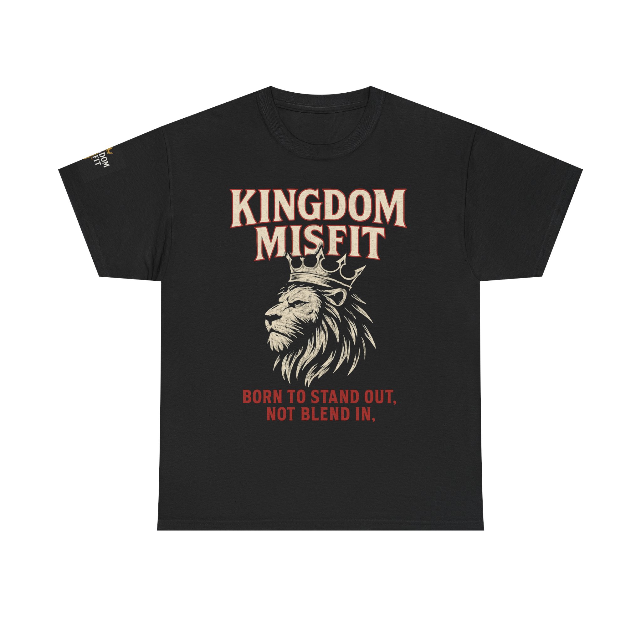 Kingdom Misfit Tee - Stand Out Design, Unisex Heavy Cotton T-Shirt, Unique Graphic Shirt, Trendy Casual Wear, Gift for Misfits and Rebels product thumbnail image