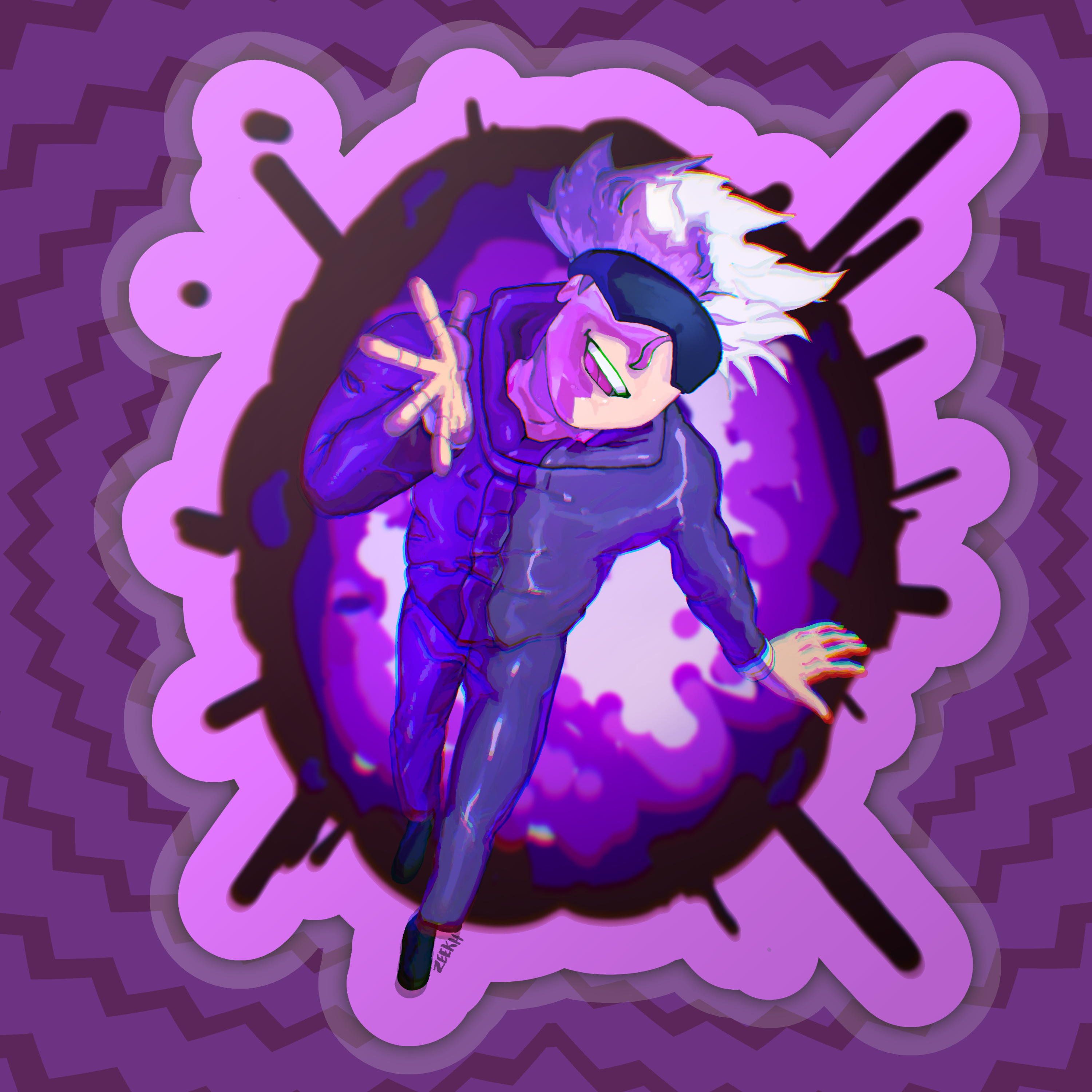 Gojo Jujustu kaisen Sticker Gojo Jujustu kaisen Sticker