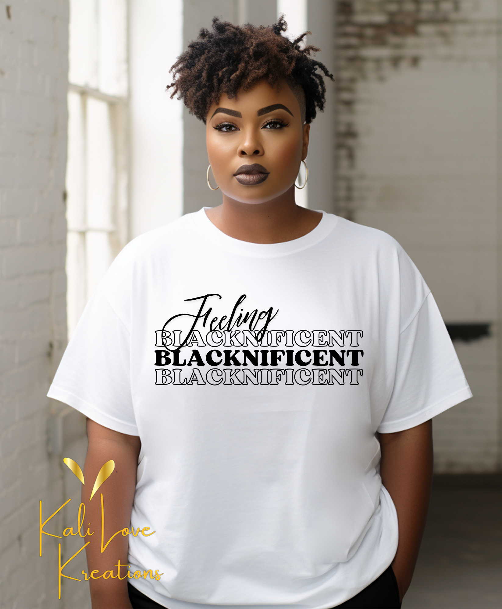 Feeling Blacknificent Softstyle Cotton T-Shirt product thumbnail image Feeling Blacknificent Softstyle Cotton T-Shirt product thumbnail image
