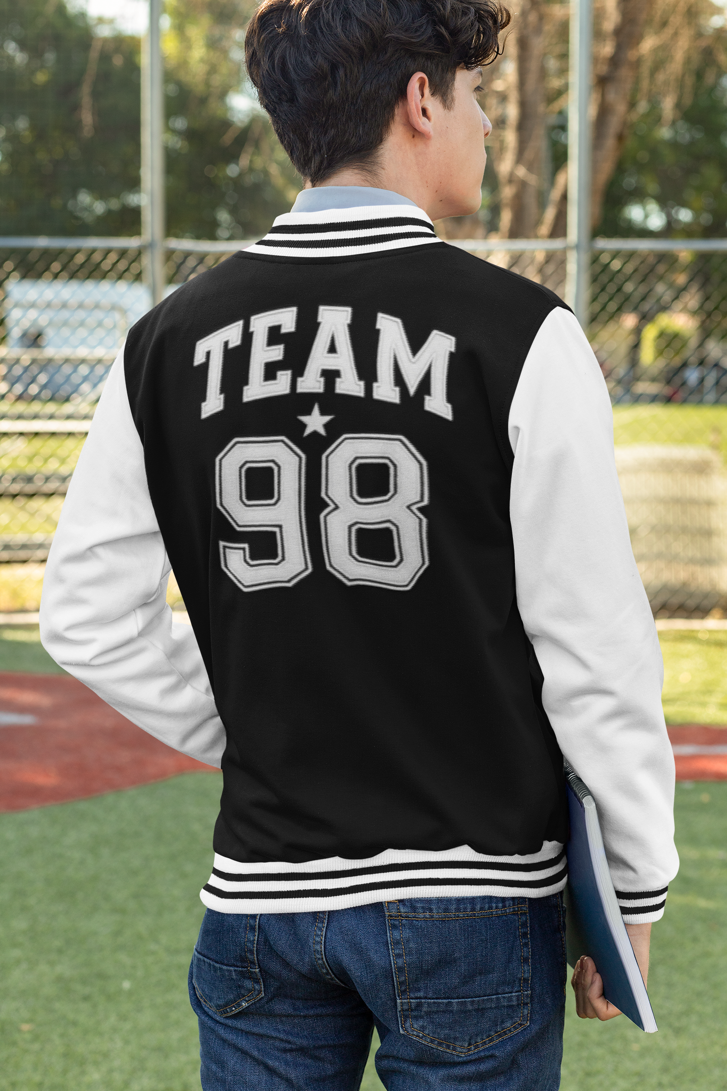 Stylish Unisex Letterman Jacket, Trendy Varsity Style Jacket, Casual Wear for All Seasons, Perfect Gift for Students, Birthday Jacket Leraze Collection  product thumbnail image