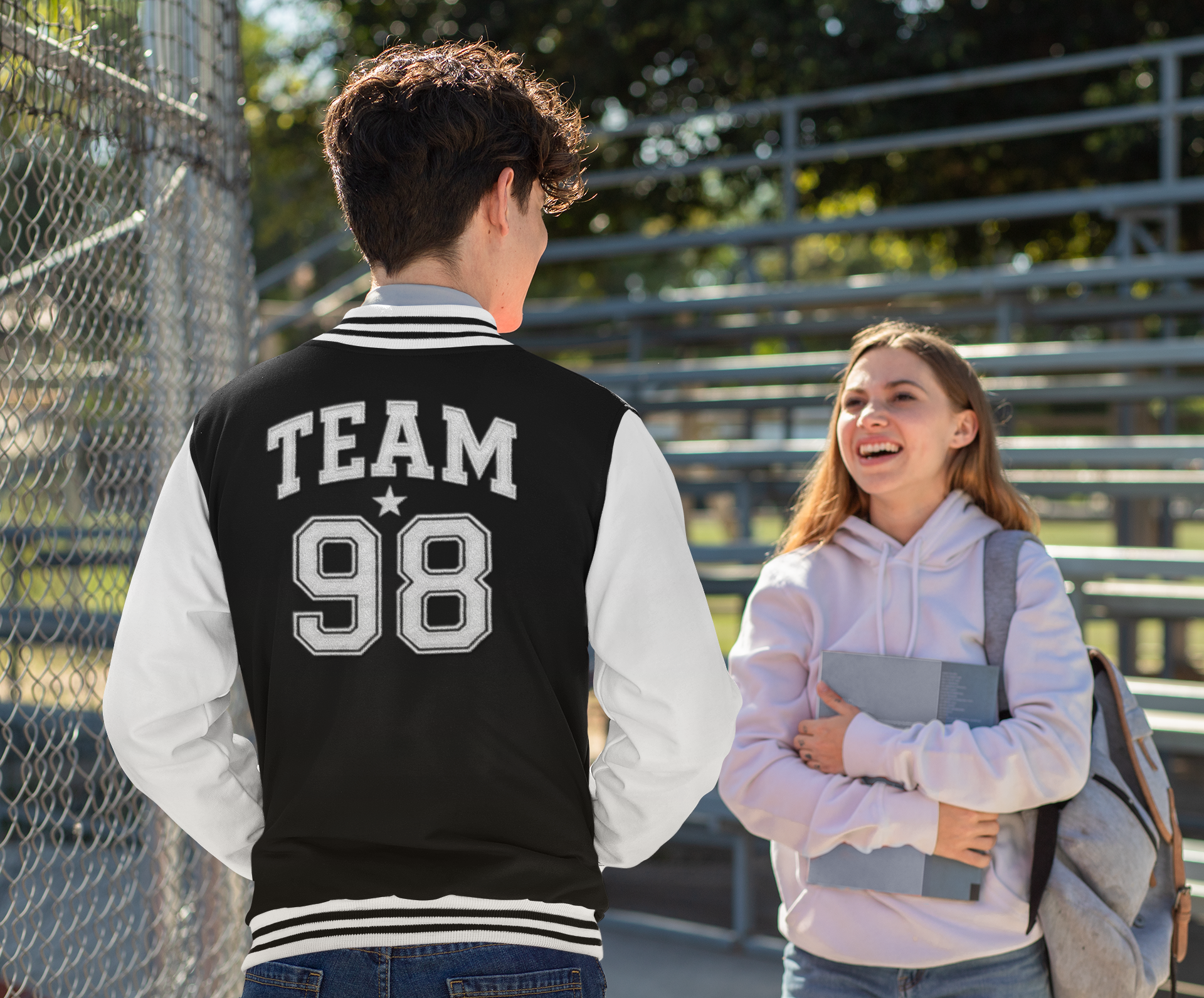 Stylish Unisex Letterman Jacket, Trendy Varsity Style Jacket, Casual Wear for All Seasons, Perfect Gift for Students, Birthday Jacket Leraze Collection product thumbnail image Stylish Unisex Letterman Jacket, Trendy Varsity Style Jacket, Casual Wear for All Seasons, Perfect Gift for Students, Birthday Jacket Leraze Collection product thumbnail image