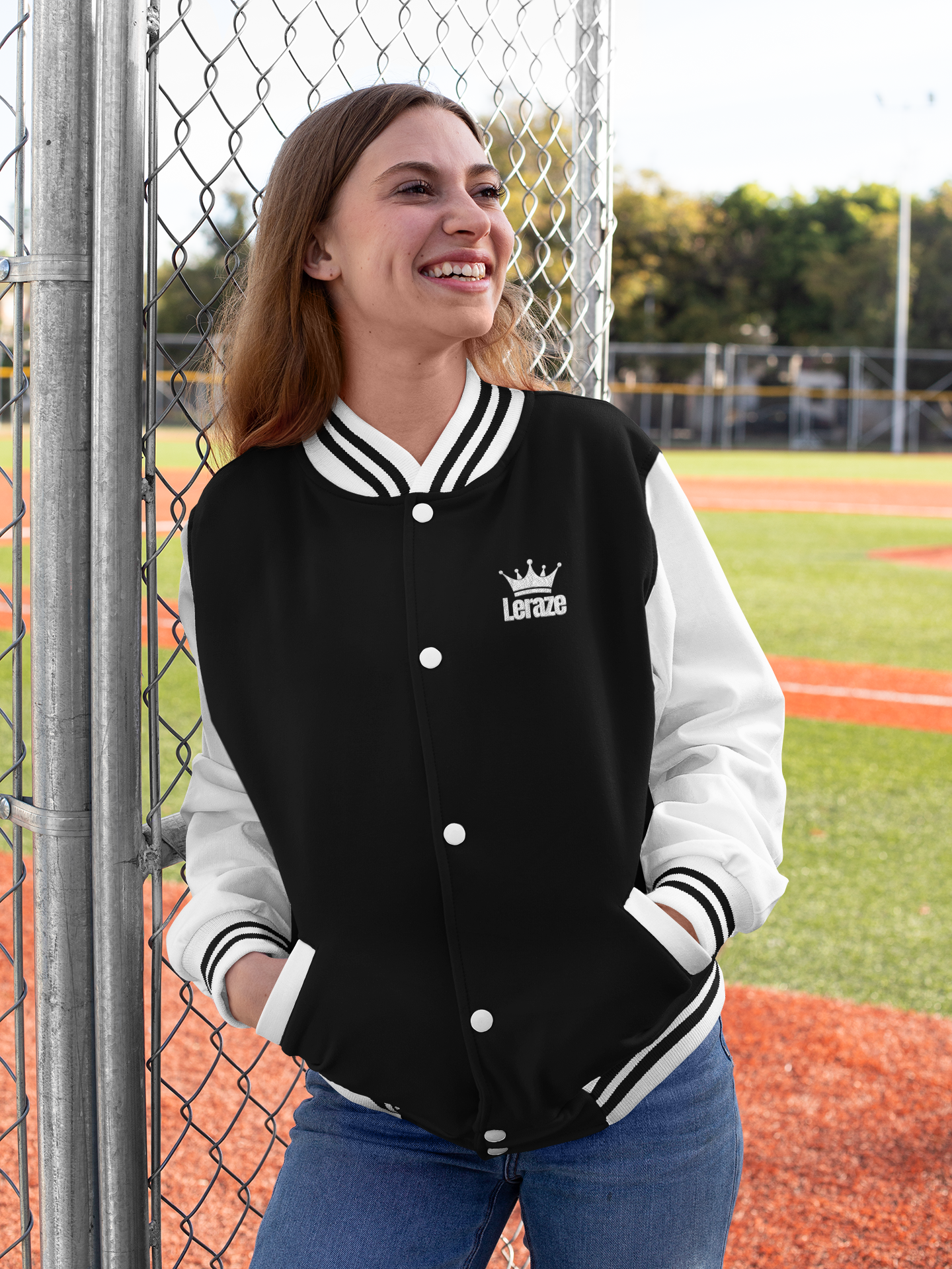 Stylish Unisex Letterman Jacket, Trendy Varsity Style Jacket, Casual Wear for All Seasons, Perfect Gift for Students, Birthday Jacket Leraze Collection  product thumbnail image