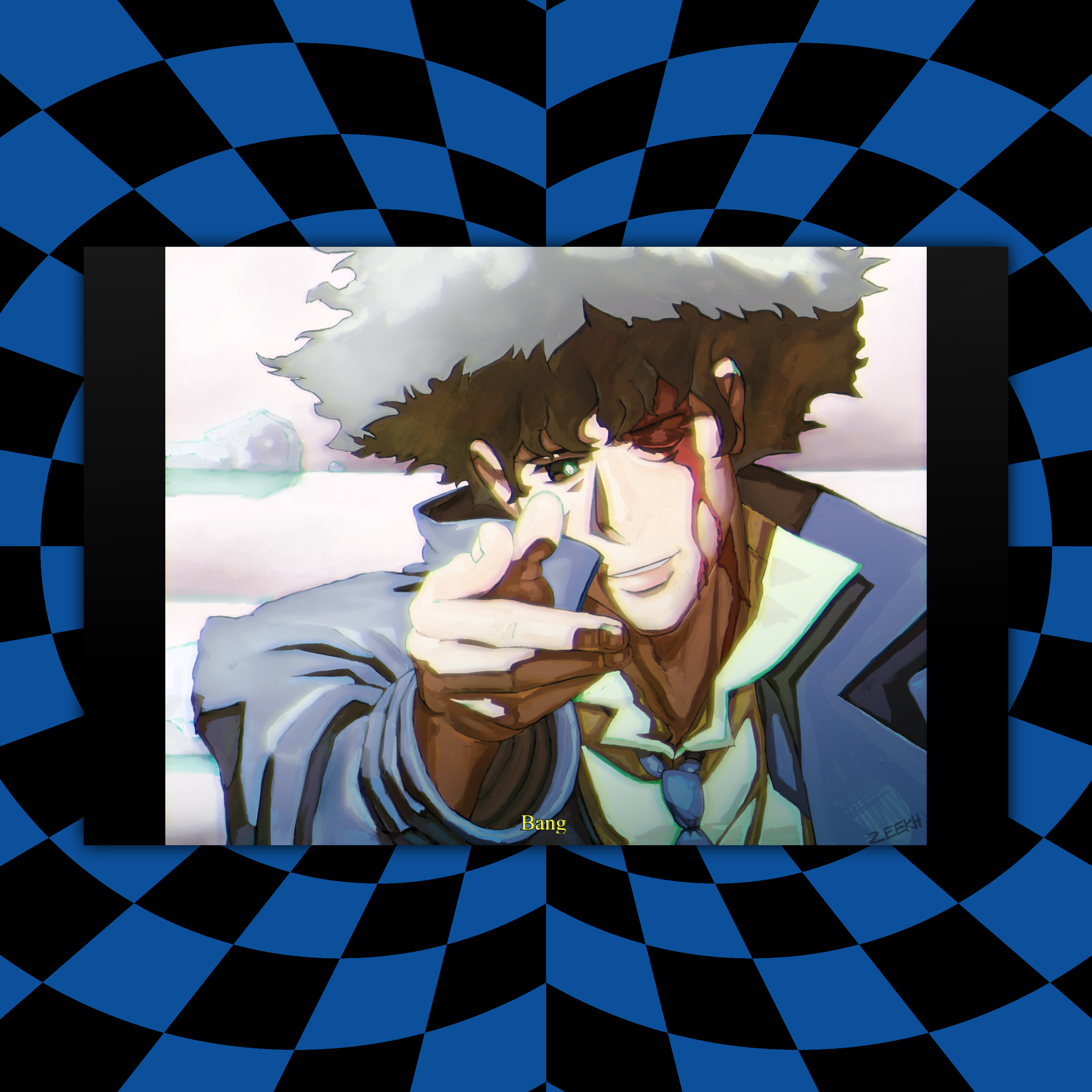 Spike Bang Cowboy Bebop Poster