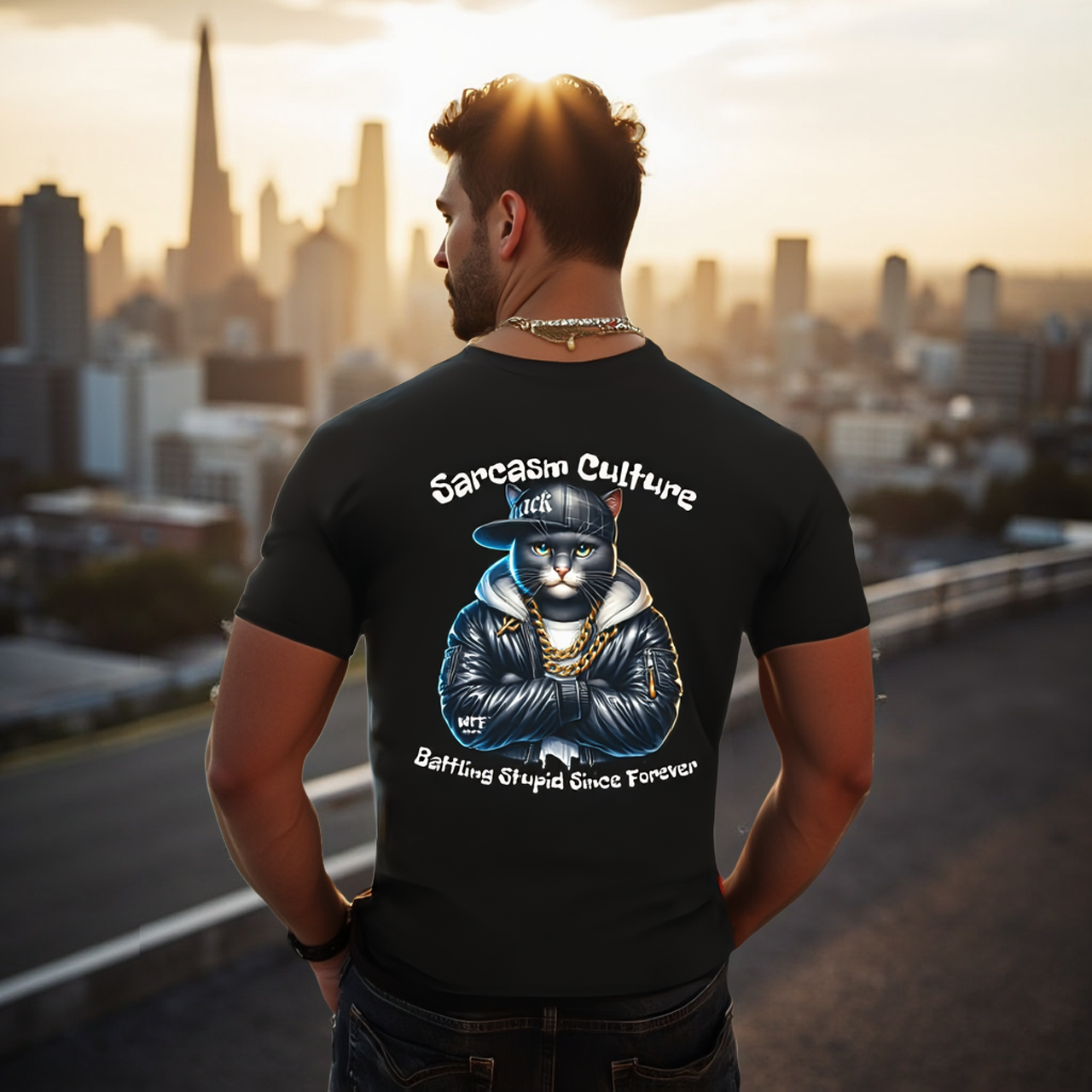 Sarcasm Culture Battling Stupid Since Forever Tee product thumbnail image