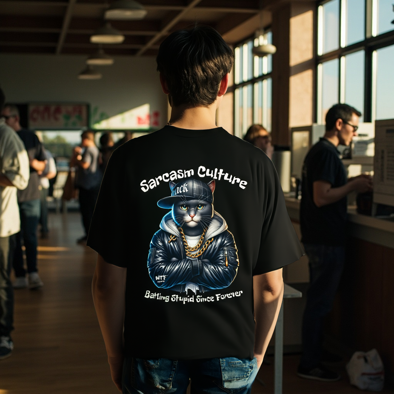 Sarcasm Culture Battling Stupid Since Forever Tee product thumbnail image