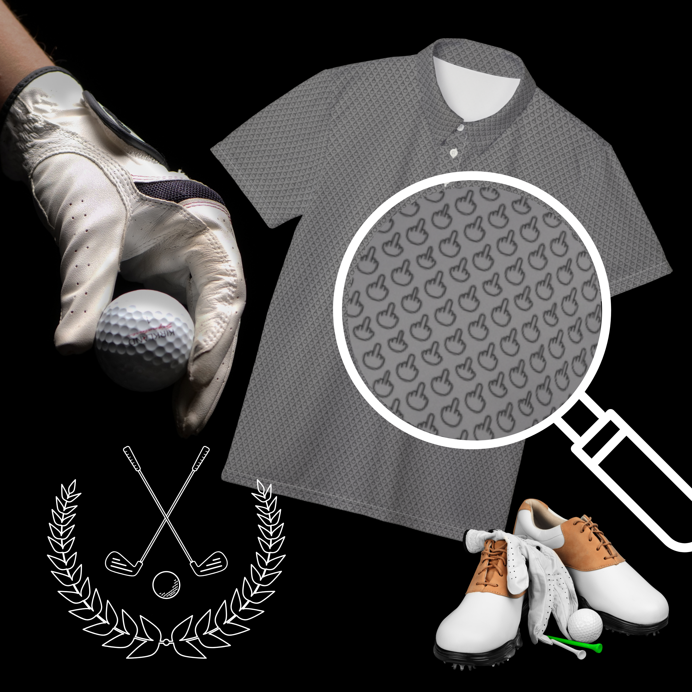Middle Finger Polo Shirt, Funny Hidden Message Tee, Offensive the Bird Top, Sarcastic Graphic Tee, Rude Gesture Tee product thumbnail image Middle Finger Polo Shirt, Funny Hidden Message Tee, Offensive the Bird Top, Sarcastic Graphic Tee, Rude Gesture Tee product thumbnail image