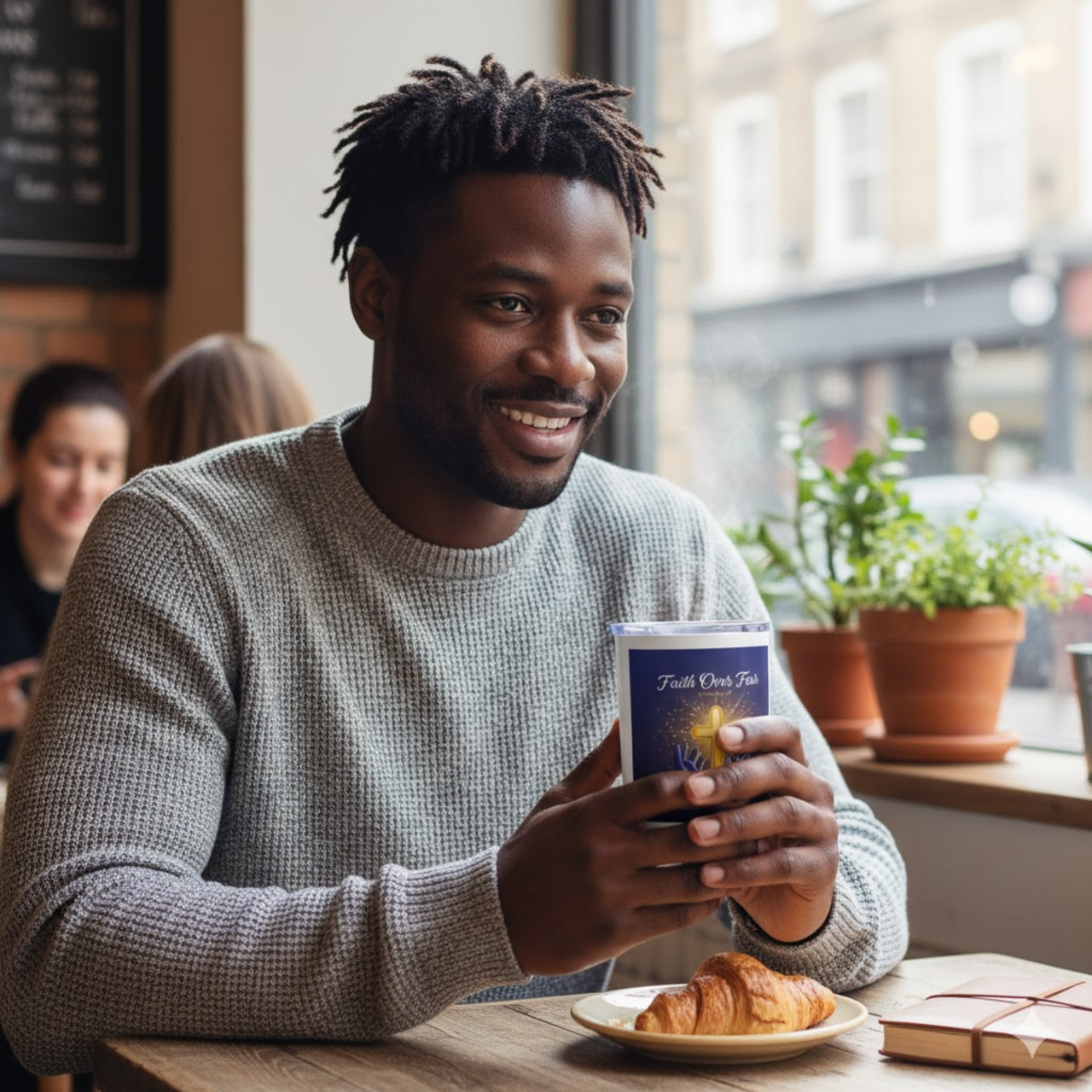 Faith Over Fear 10oz Insulated Coffee Mug — Christian Cross Travel Tumbler (2 Timothy 1:7) product thumbnail image Faith Over Fear 10oz Insulated Coffee Mug — Christian Cross Travel Tumbler (2 Timothy 1:7) product thumbnail image