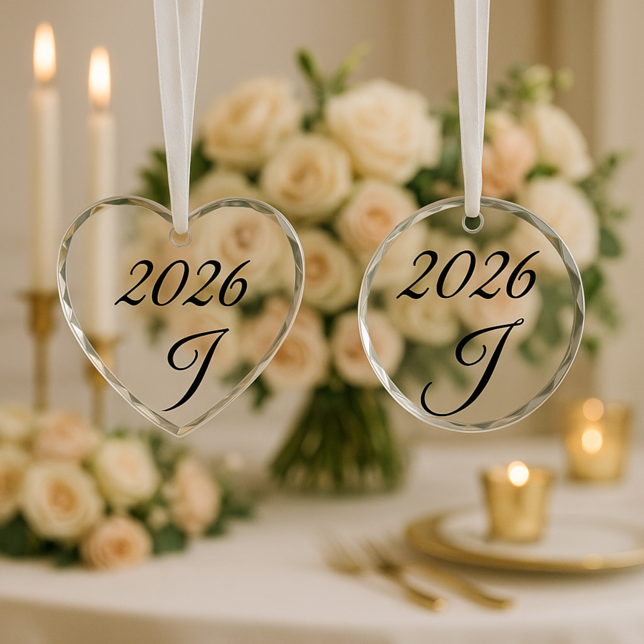 2026 Engraved Crystal Ornament — Personalized Monogram Glass Keepsake product thumbnail image 2026 Engraved Crystal Ornament — Personalized Monogram Glass Keepsake product thumbnail image