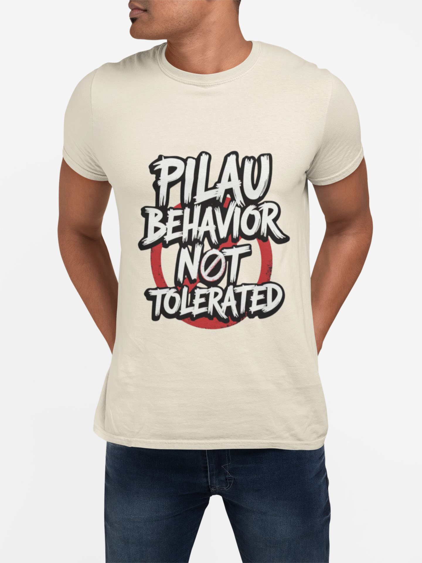 Pilau Behavior Not Tolerated Hawaii Pidgin Unisex T‑Shirt