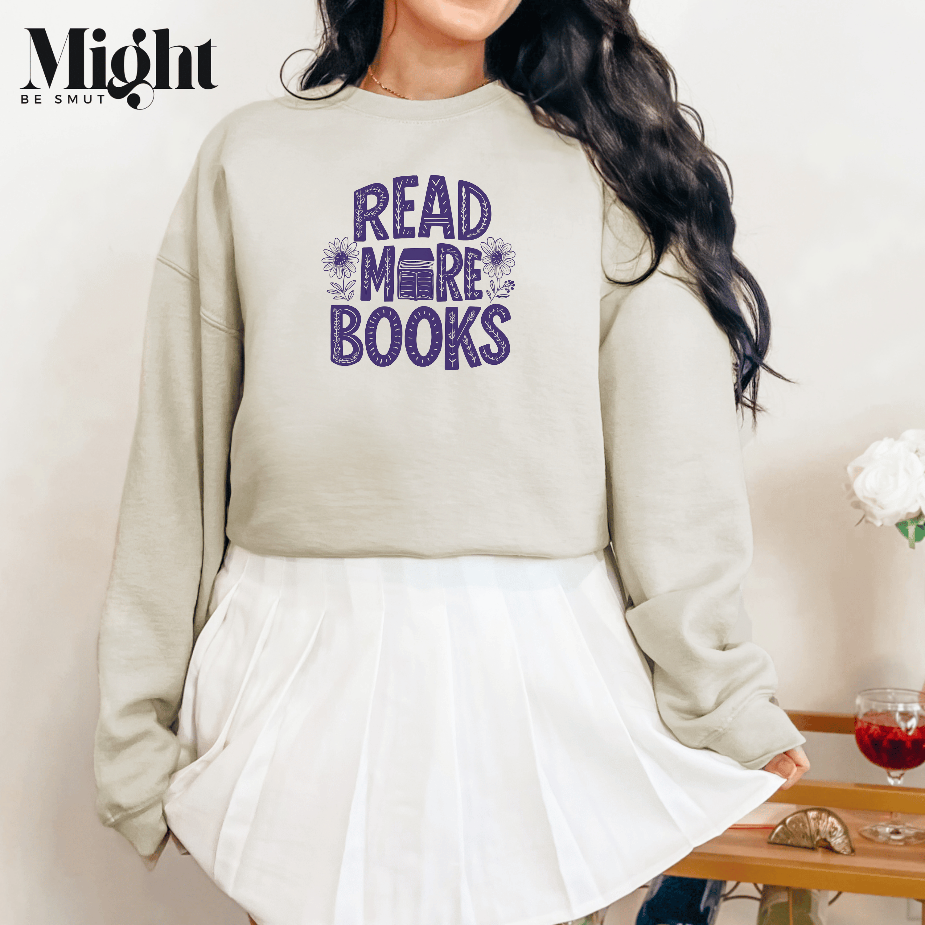 Read More Books Crewneck Sweatshirt  product thumbnail image