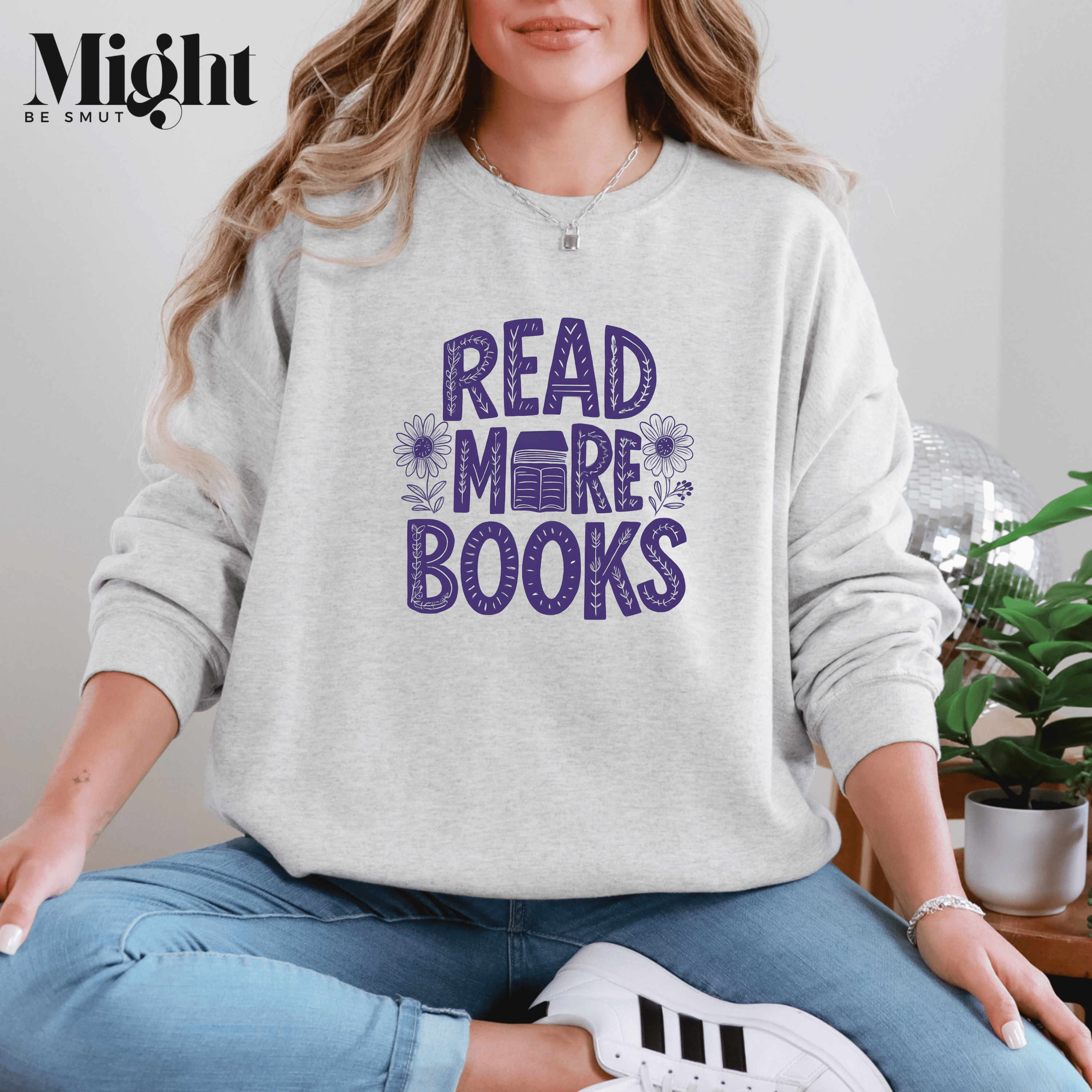 Read More Books Crewneck Sweatshirt product thumbnail image Read More Books Crewneck Sweatshirt product thumbnail image