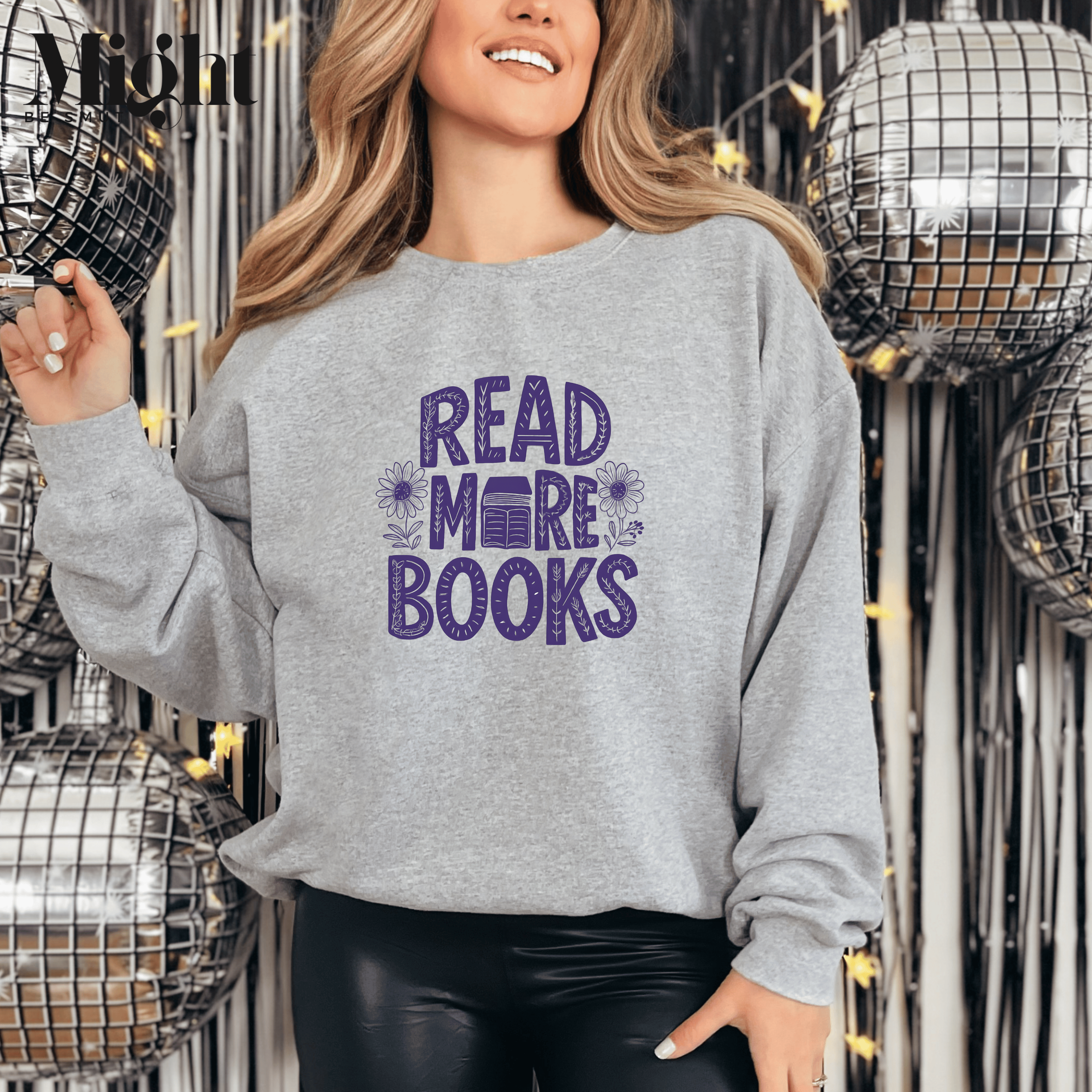 Read More Books Crewneck Sweatshirt  product thumbnail image
