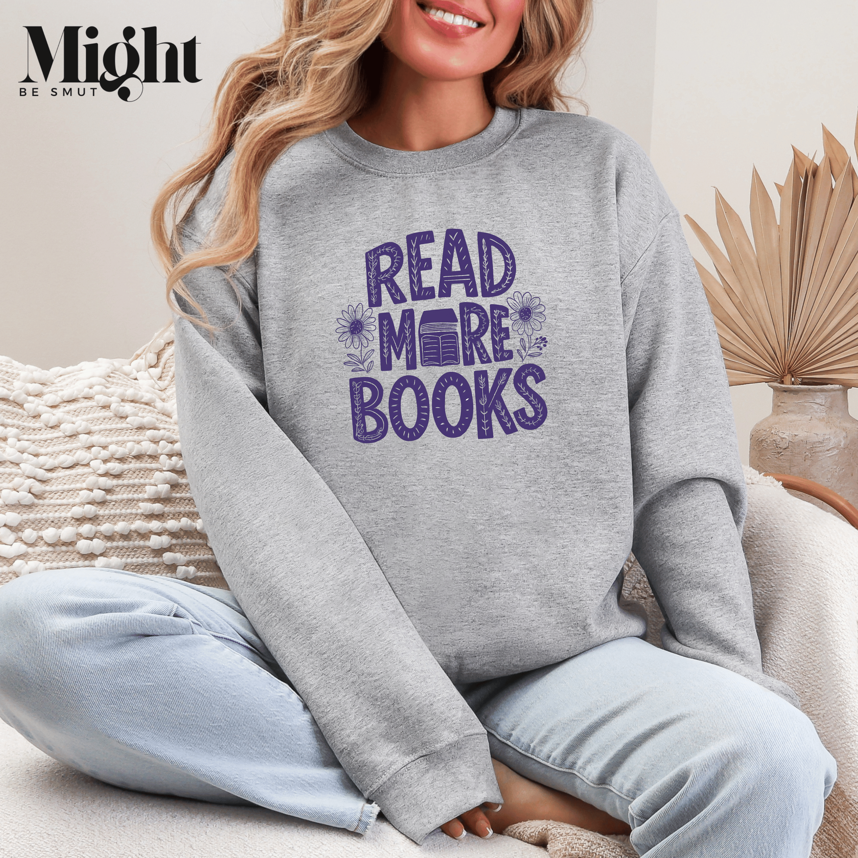 Read More Books Crewneck Sweatshirt product thumbnail image Read More Books Crewneck Sweatshirt product thumbnail image