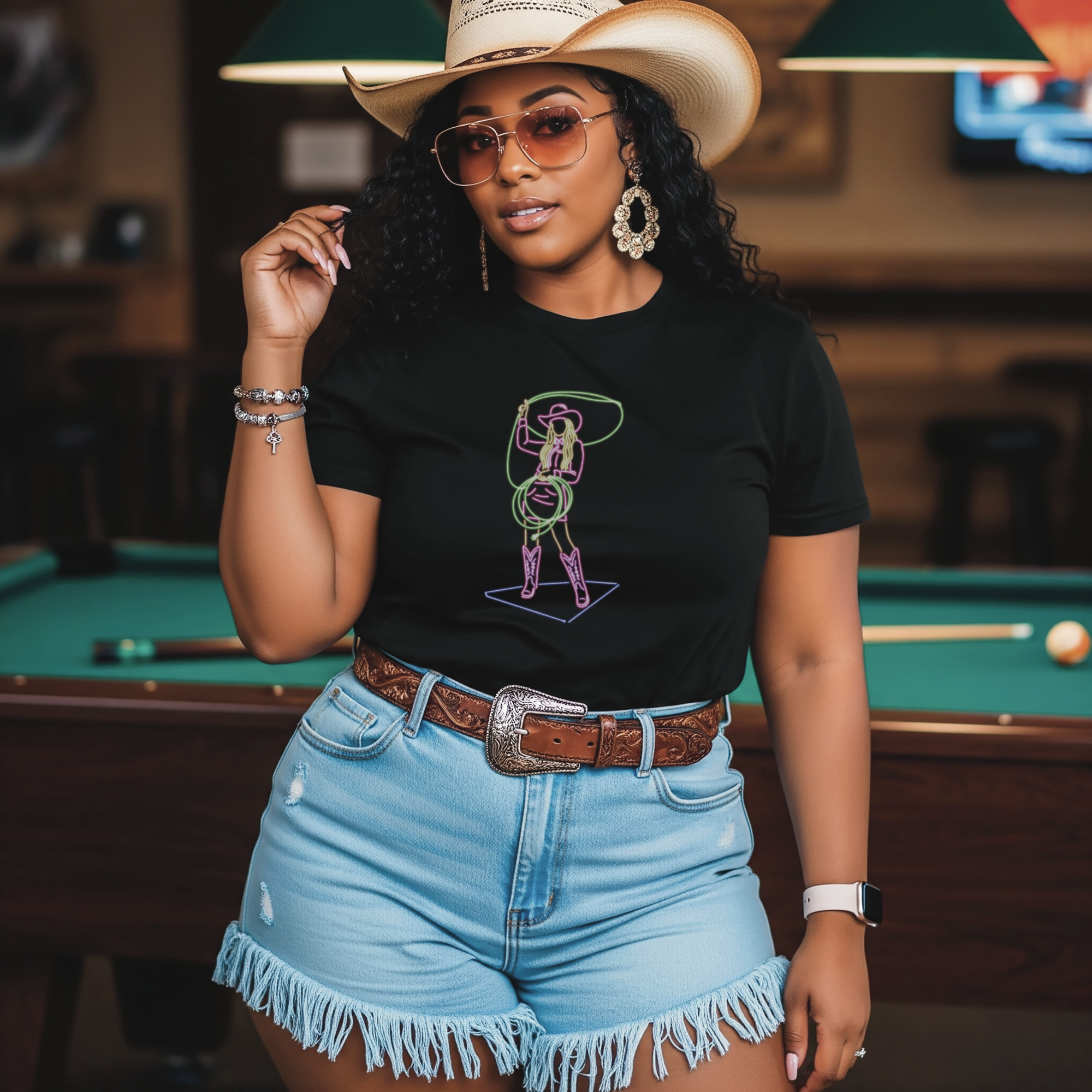 Neon Light Roper - Unisex Tee
