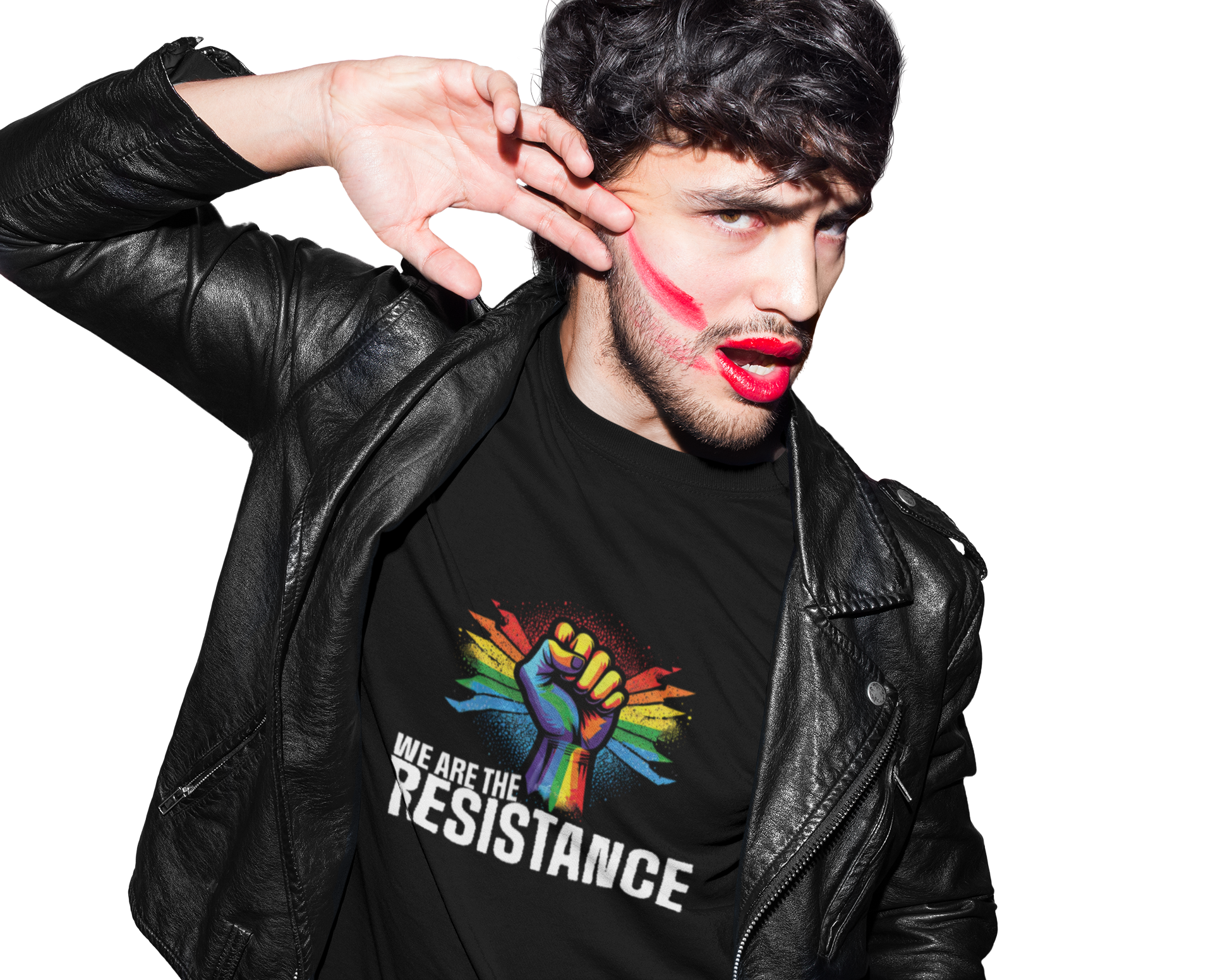 We Are The Resistance, Pride, LGBTQ+ Tee- Super Soft Unisex Short Sleeve  product thumbnail image