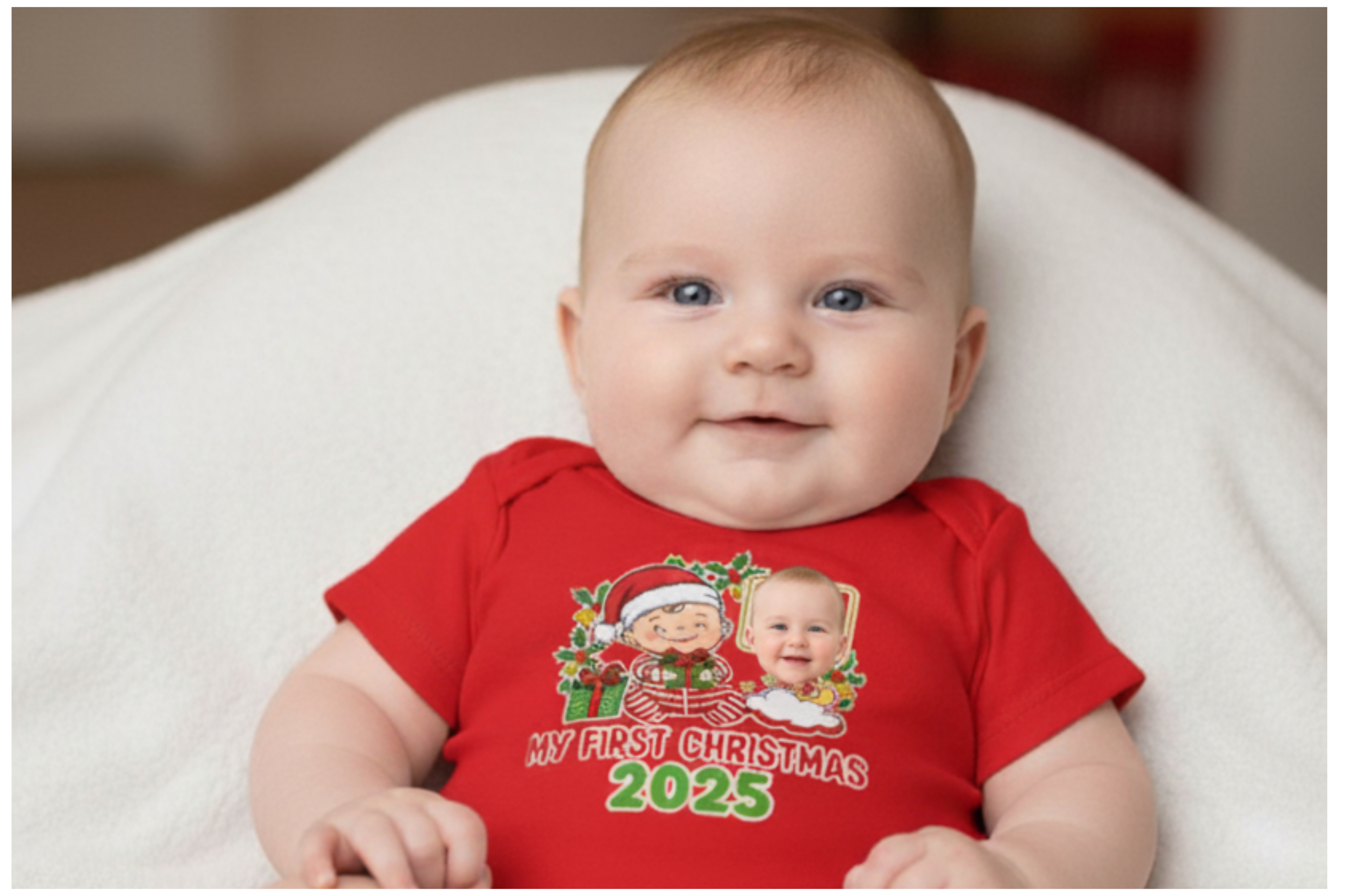 My First Christmas Infant Fine Jersey Bodysuit
