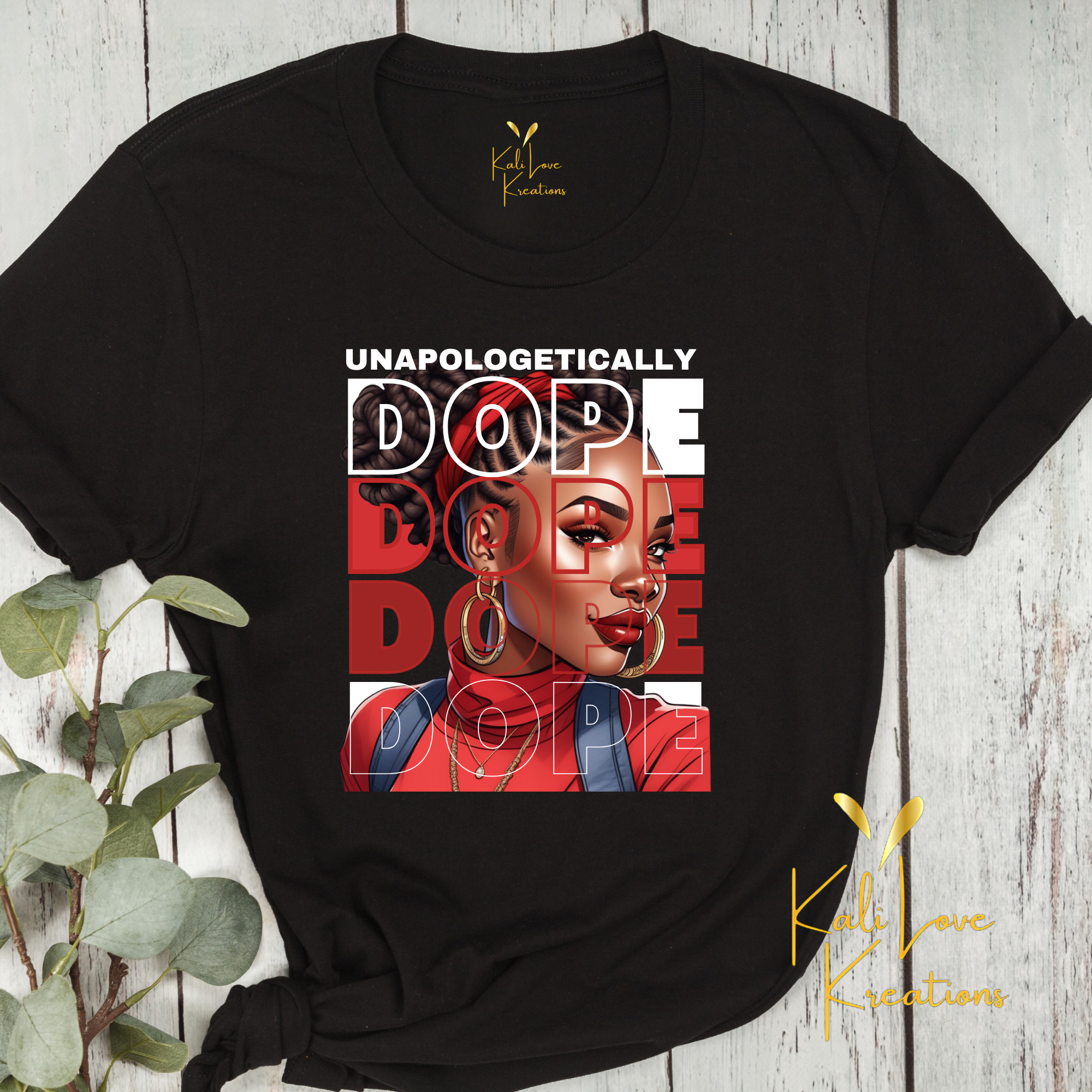 Unapologetically Dope Unisex Softstyle Cotton T-Shirt (Red) product thumbnail image Unapologetically Dope Unisex Softstyle Cotton T-Shirt (Red) product thumbnail image