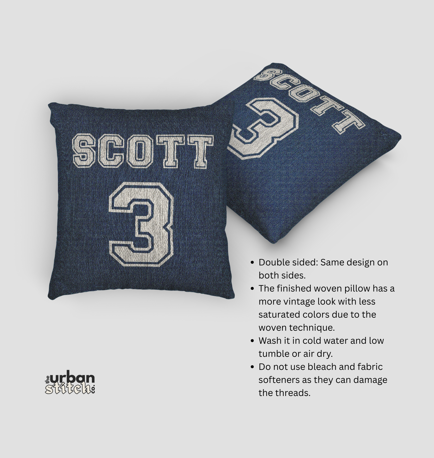 Scott 3 Woven Pillow | One Tree Hill Inspired product thumbnail image Scott 3 Woven Pillow | One Tree Hill Inspired product thumbnail image