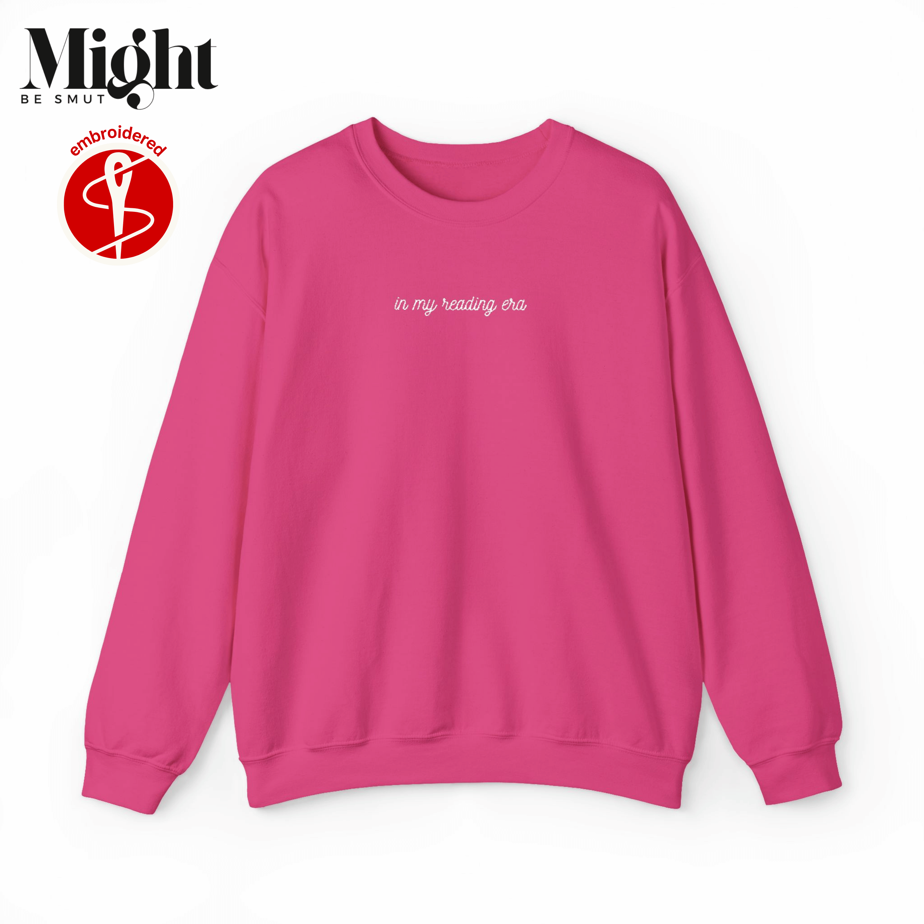Embroidered In My Reading Era Crewneck Sweatshirt  product thumbnail image