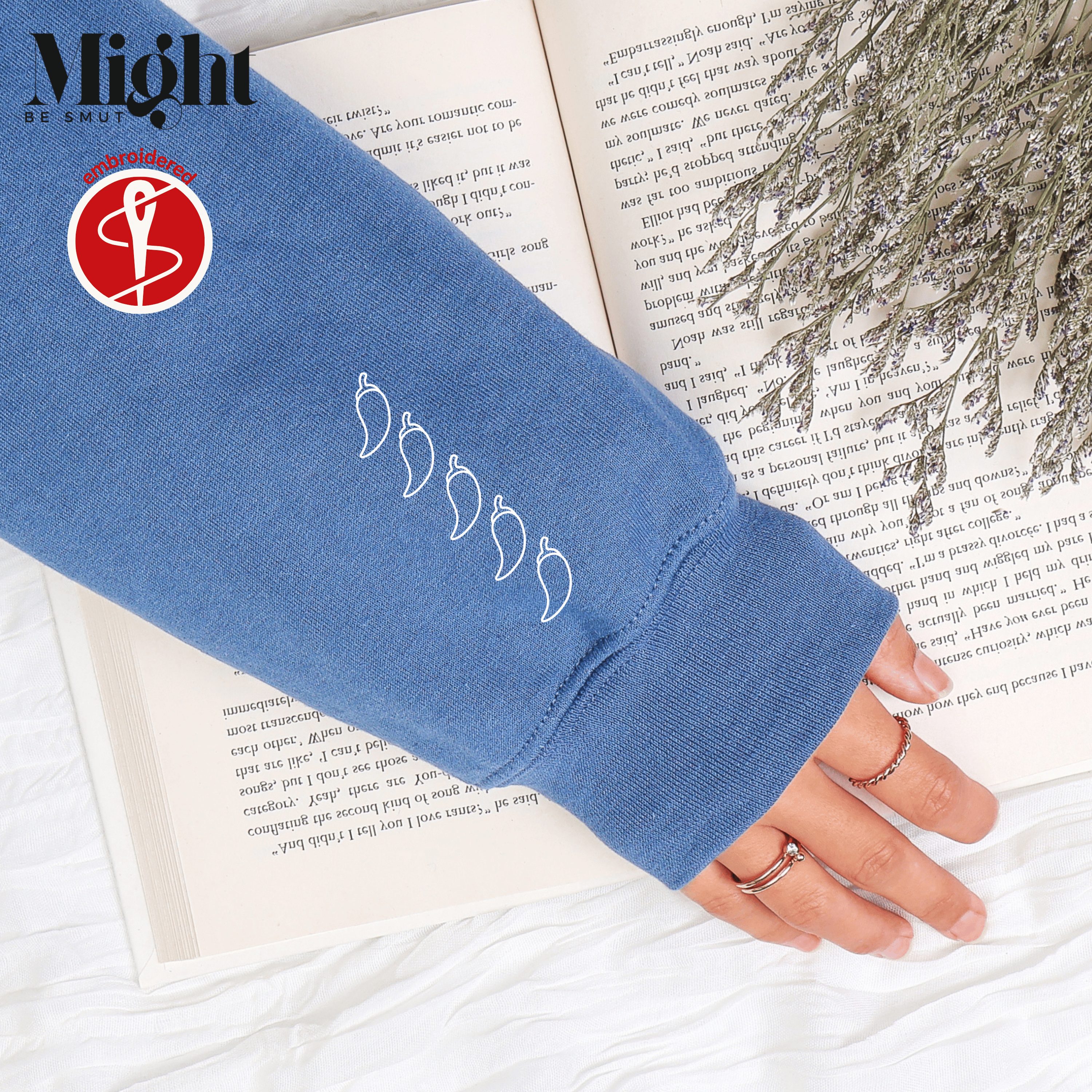 Embroidered Read To Me Daddy Crewneck Sweatshirt  product thumbnail image