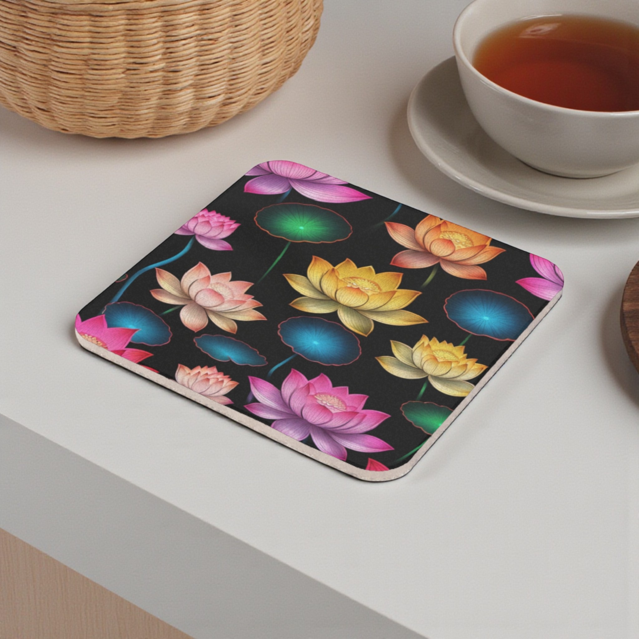 Sacred  Colorful Cork Back Coaster