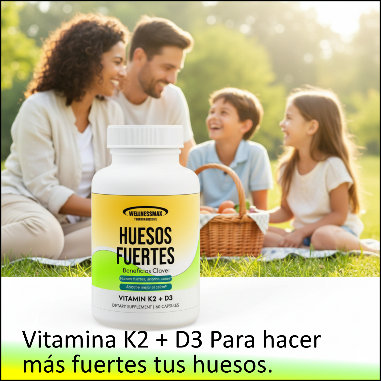 Vitamina K2 + Vitamina D3 Suplemento para huesos fuertes. product thumbnail image Vitamina K2 + Vitamina D3 Suplemento para huesos fuertes. product thumbnail image