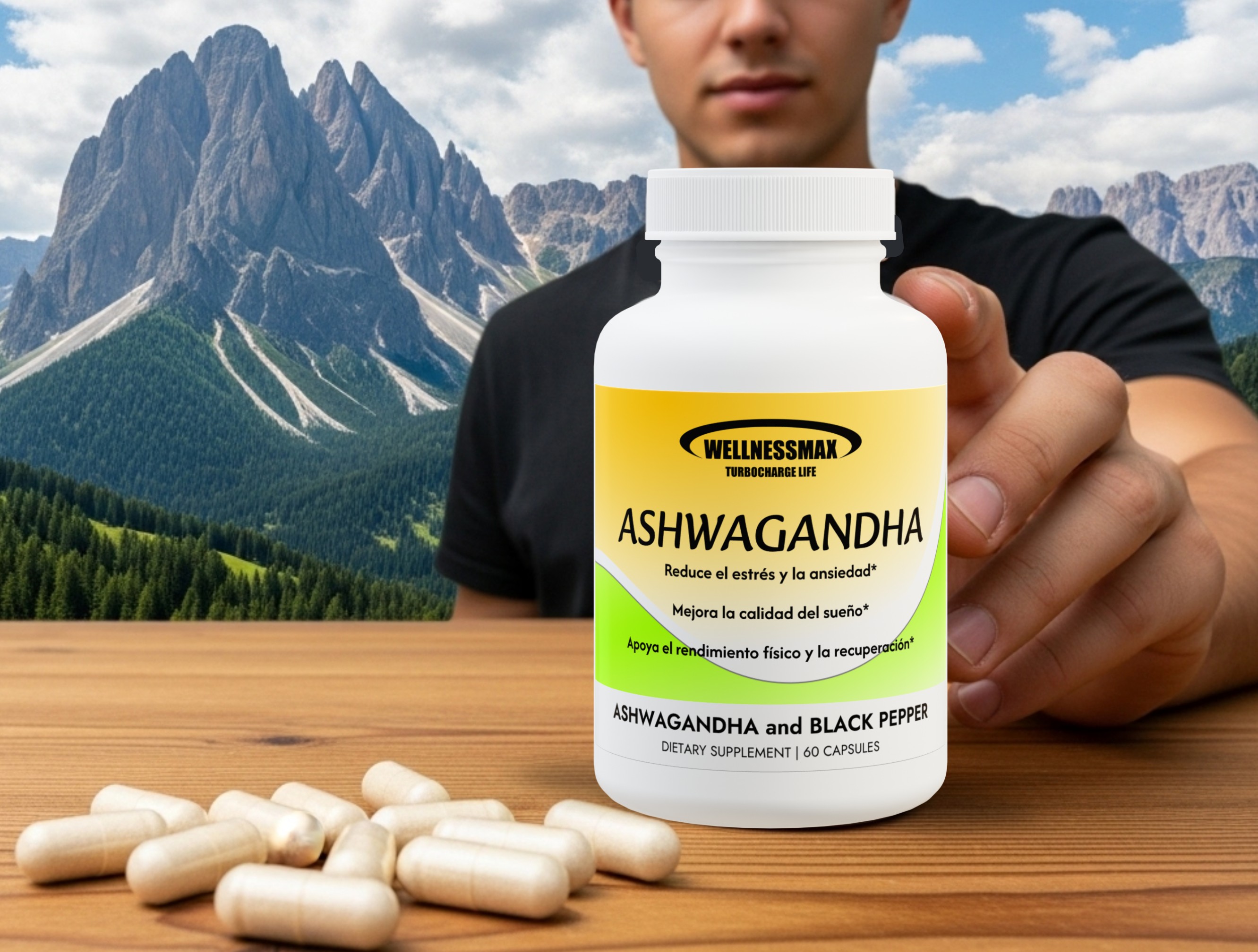 Ashwagandha en capsulas suplemento antiestrés. product thumbnail image Ashwagandha en capsulas suplemento antiestrés. product thumbnail image