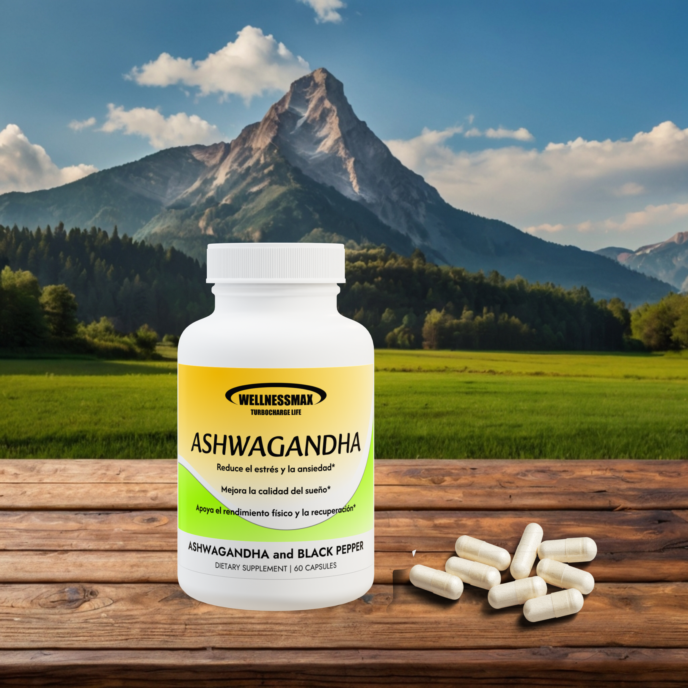 Ashwagandha en capsulas suplemento antiestrés. product thumbnail image Ashwagandha en capsulas suplemento antiestrés. product thumbnail image