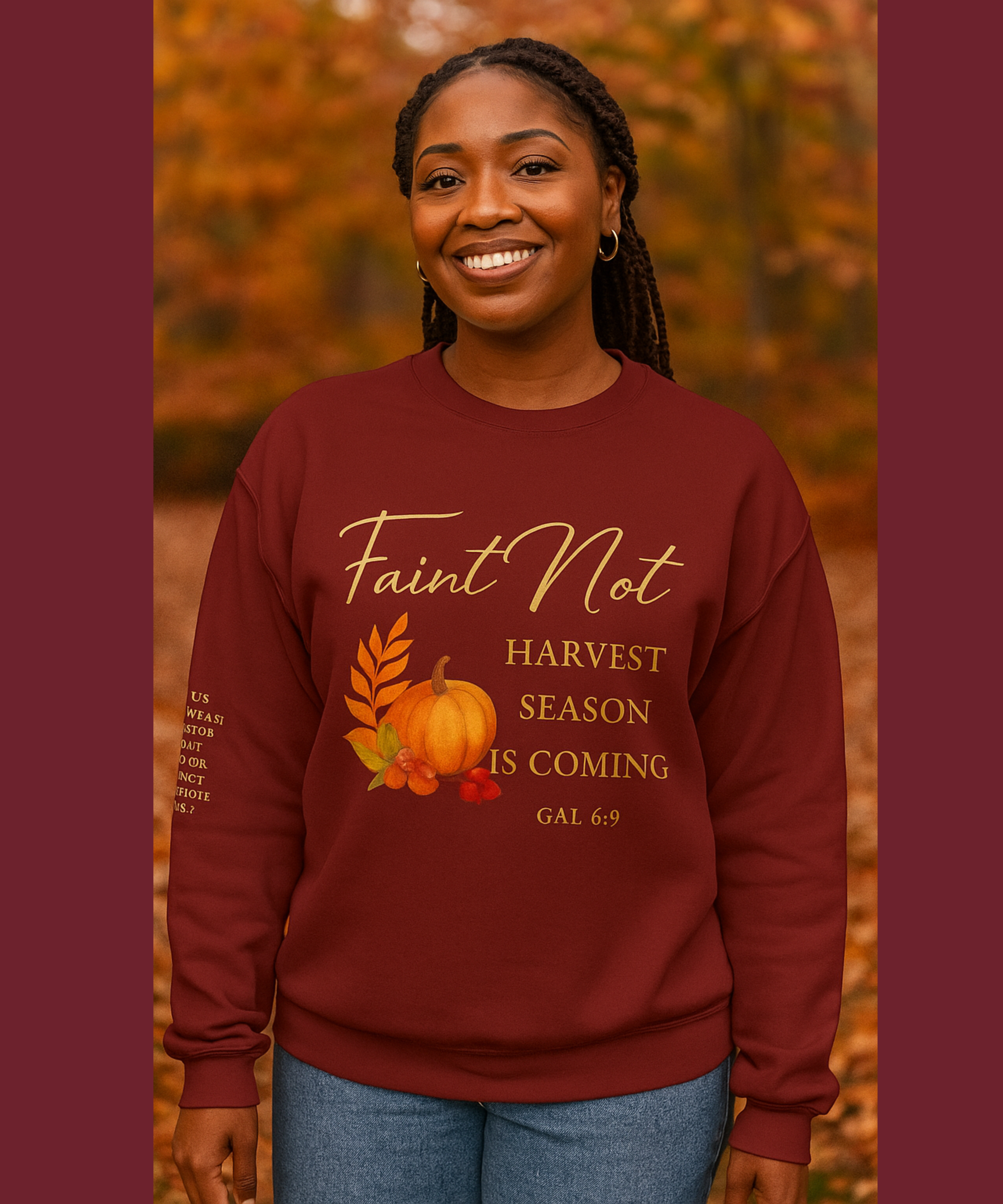 'Faint Not' Fall Harvest Pumpkin Design - The Autumn Harvest Series product thumbnail image