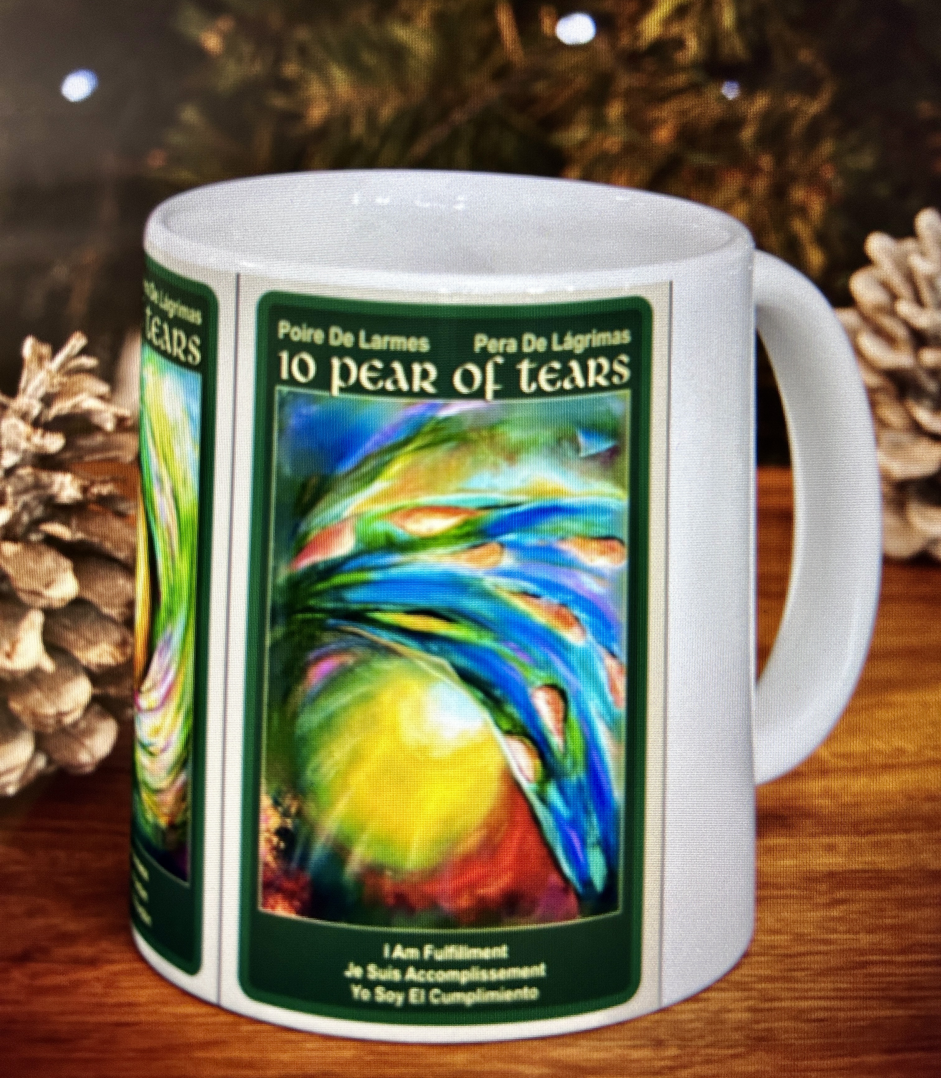 Blessings Ceramic Mug - Love, Happiness, fulfillment Tarot Cards 11oz Blessings Ceramic Mug - Love, Happiness, fulfillment Tarot Cards 11oz