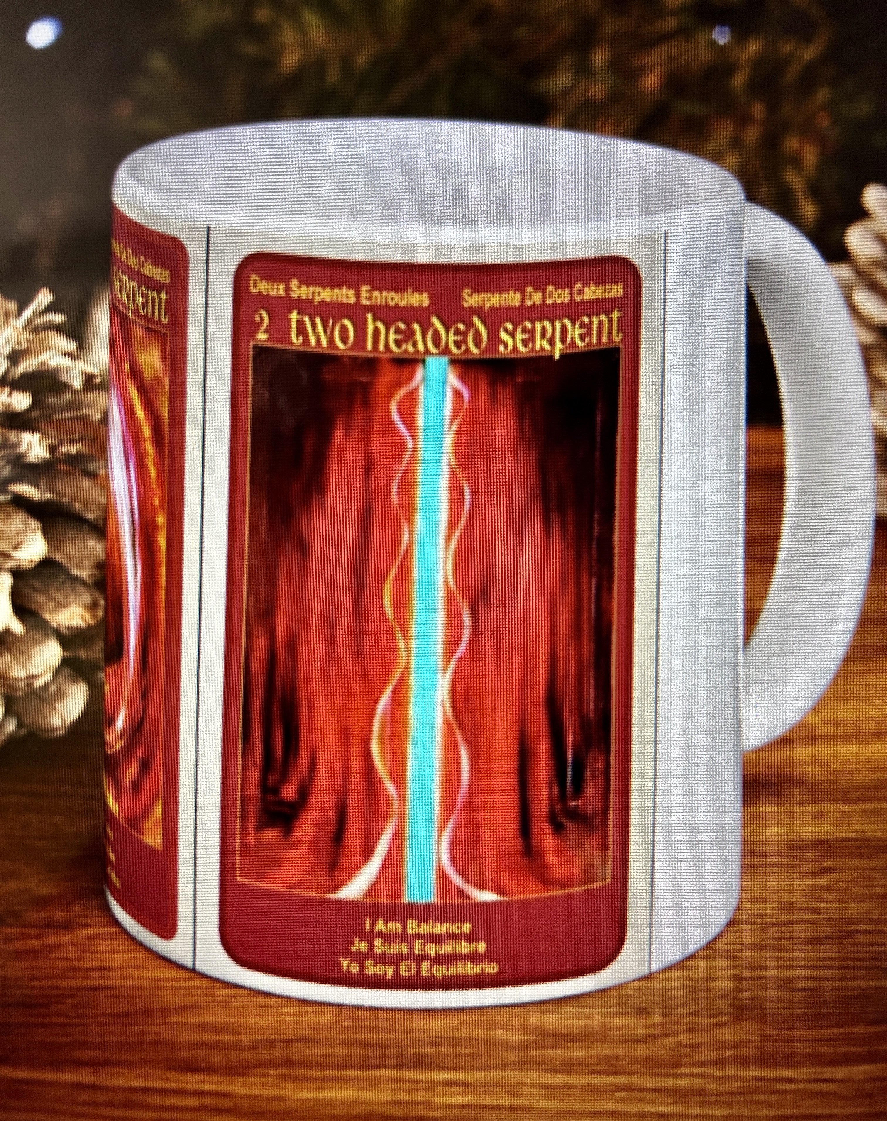 Spiritual Tarot Ceramic Mug - Energy Alignment Vision Idea &amp; Perfect Balance product thumbnail image