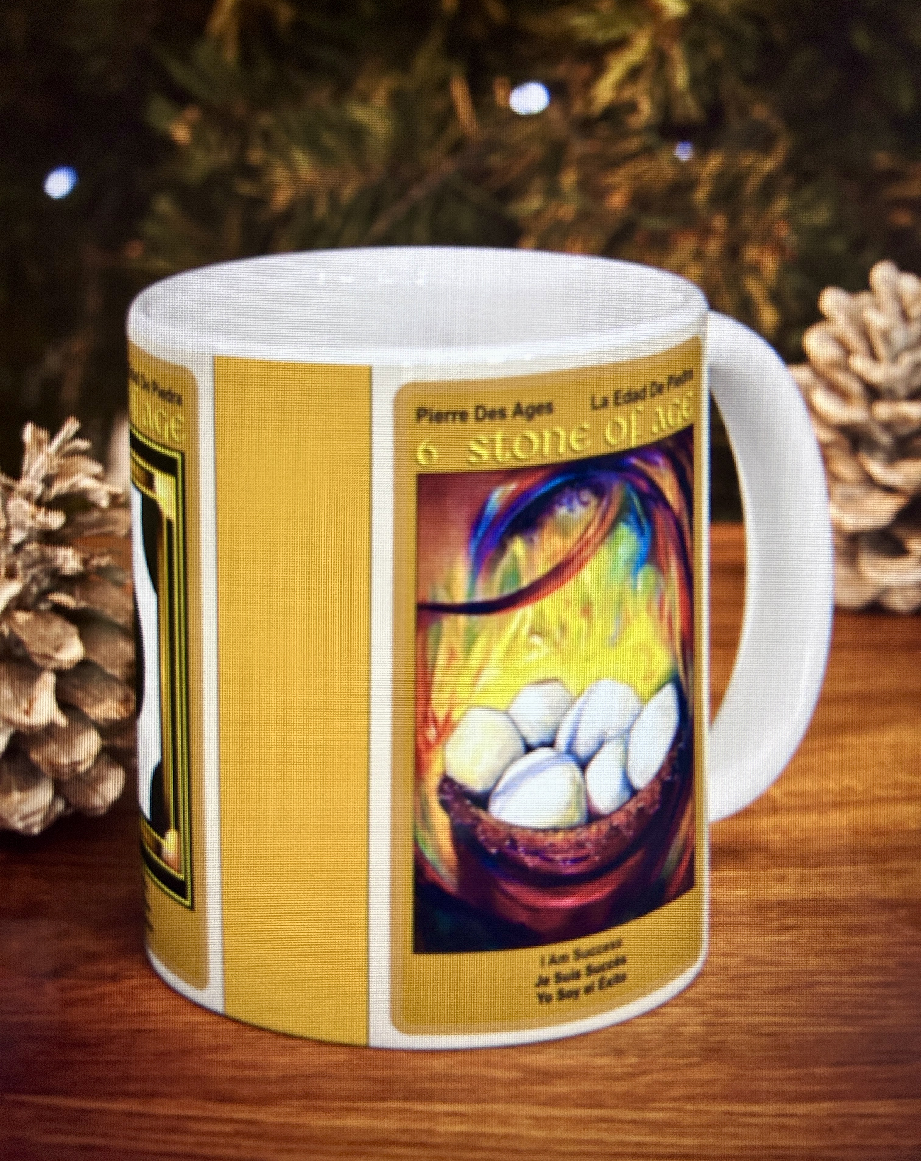 Health &amp; Wealth Tarot Mug - Aboundance Strong Foundation and Succes I - 11oz Ceramic Mug product thumbnail image