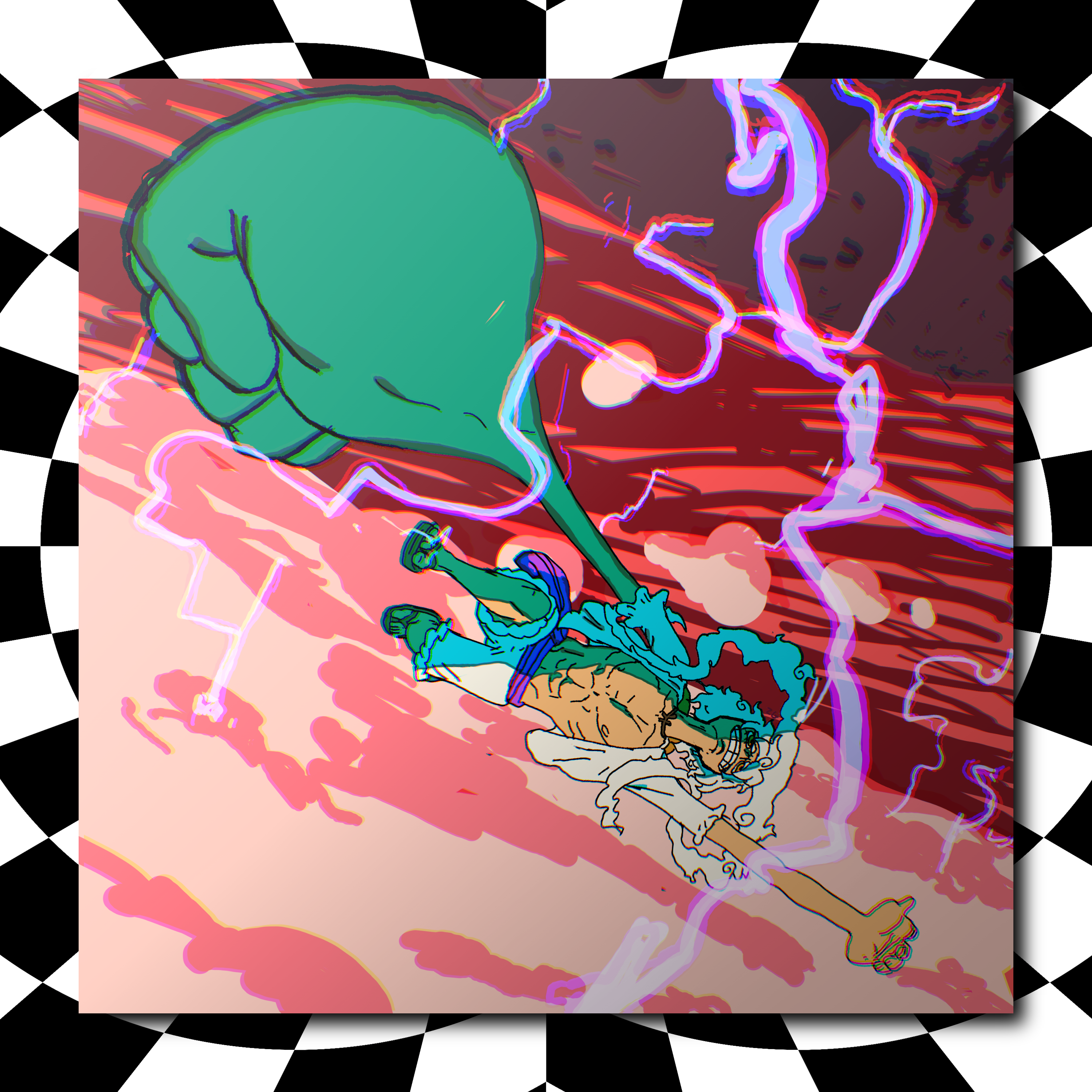 Gear 5 Luffy One Piece Print