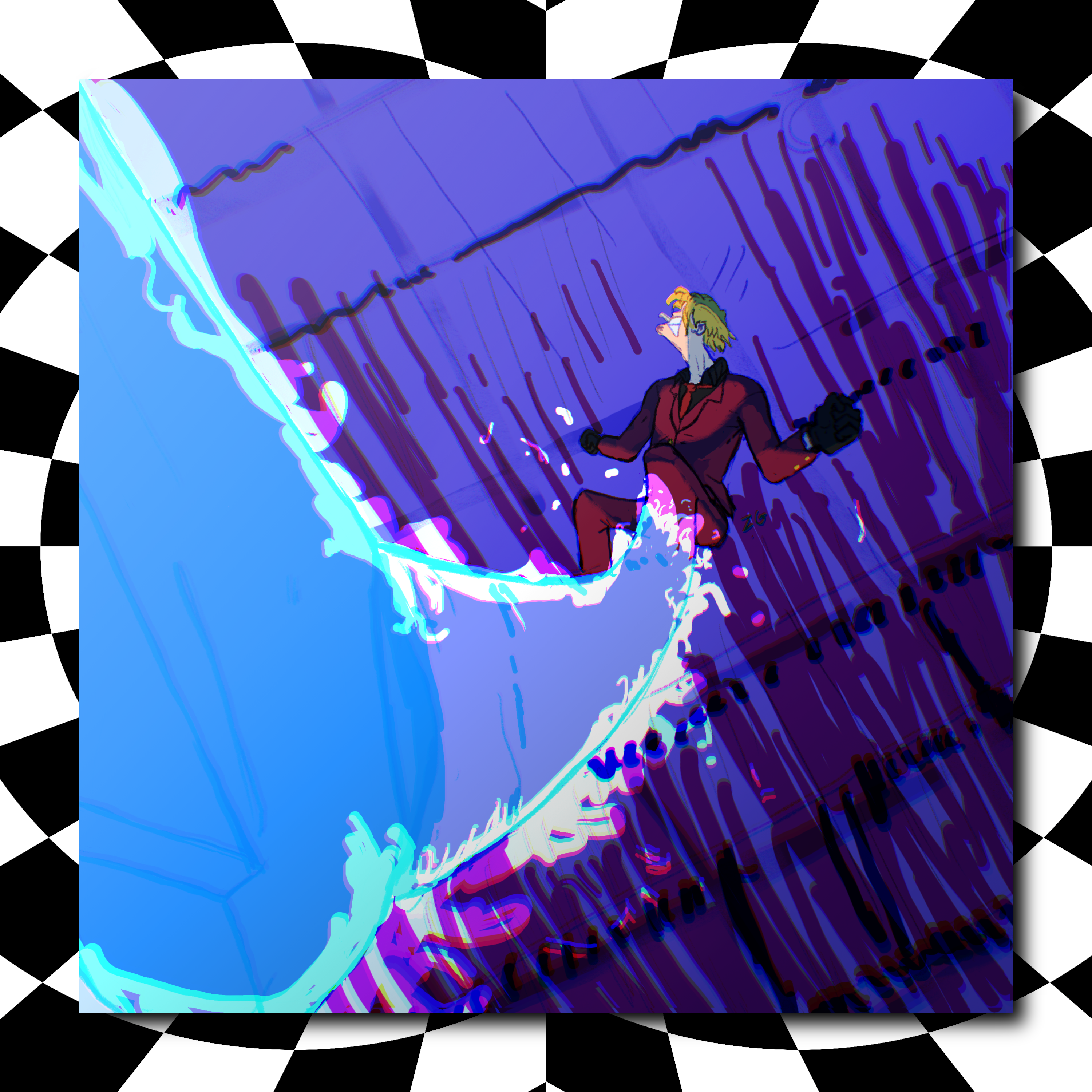 Wano Sanji One Piece Print product thumbnail image Wano Sanji One Piece Print product thumbnail image