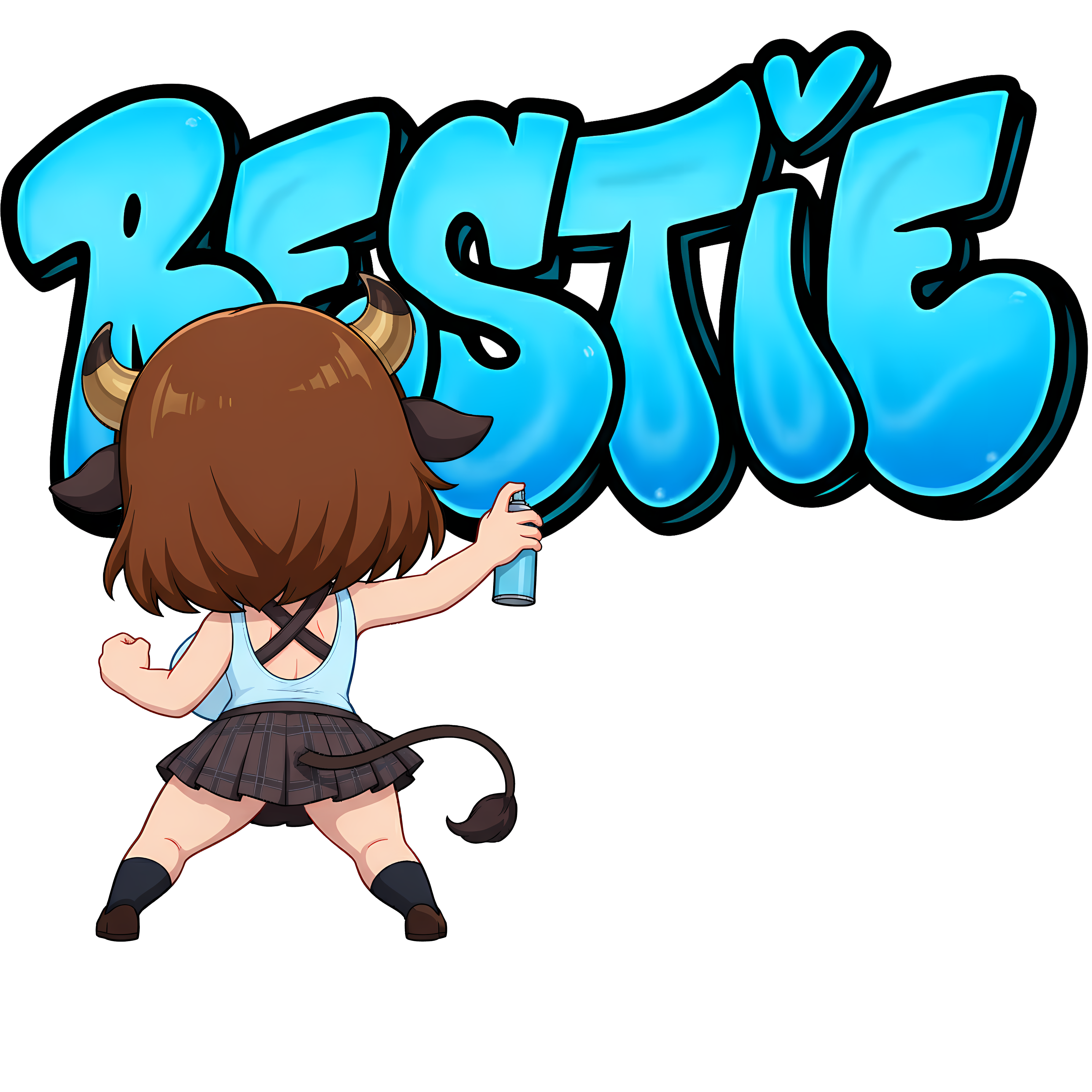 Bestie Belle BLUE Unisex Heavy Cotton Tee - Fun Friendship Shirt