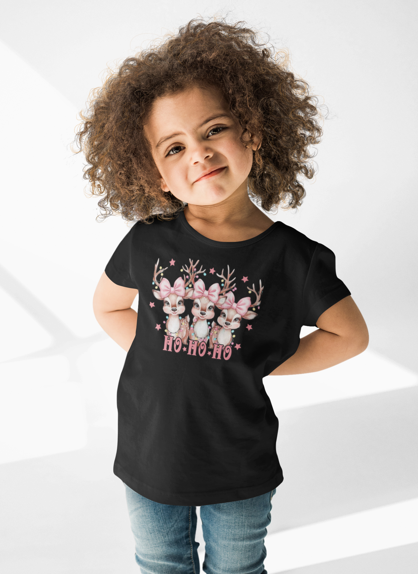 Kids Christmas Reindeer Tee, Ho Ho Ho Reindeer Christmas Shirt, Cute Reindeer Holiday T-Shirt, Festive Kids Tee, Christmas Gift for Kids, product thumbnail image Kids Christmas Reindeer Tee, Ho Ho Ho Reindeer Christmas Shirt, Cute Reindeer Holiday T-Shirt, Festive Kids Tee, Christmas Gift for Kids, product thumbnail image